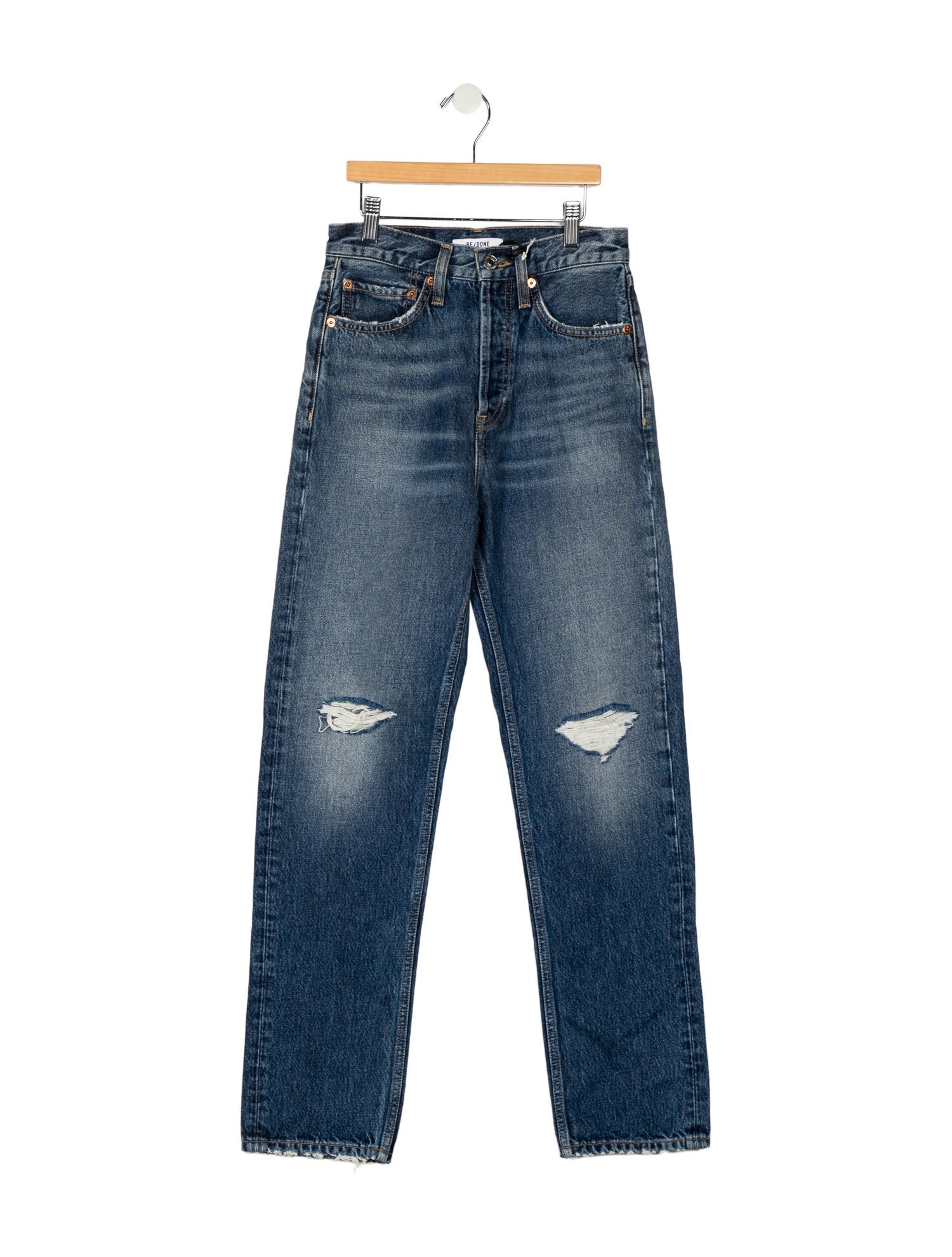 RE/DONE High-Rise Straight Leg Jeans w/ Tags