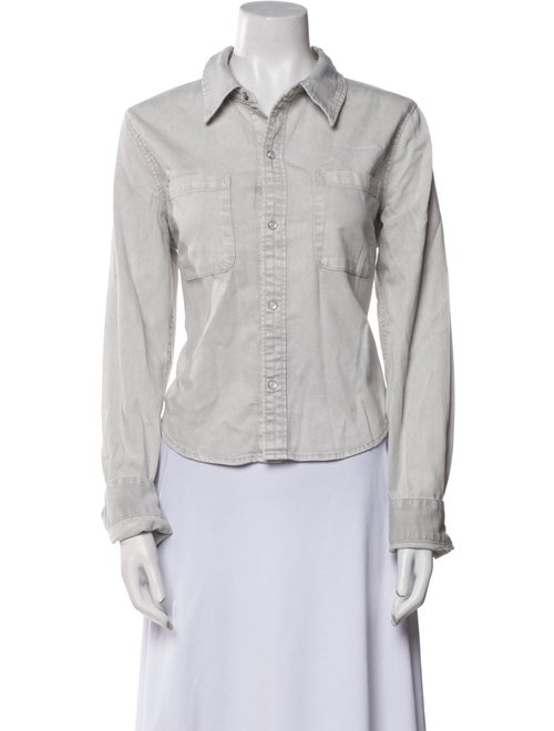 RE/DONE Long Sleeve Button-Up Top