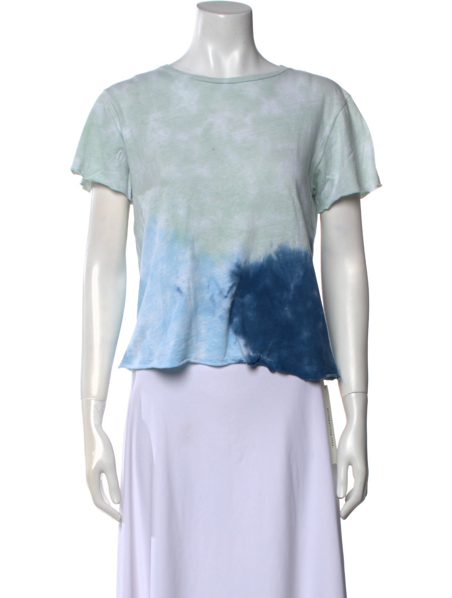 RE/DONE Tie-Dye Print Bateau Neckline T-Shirt