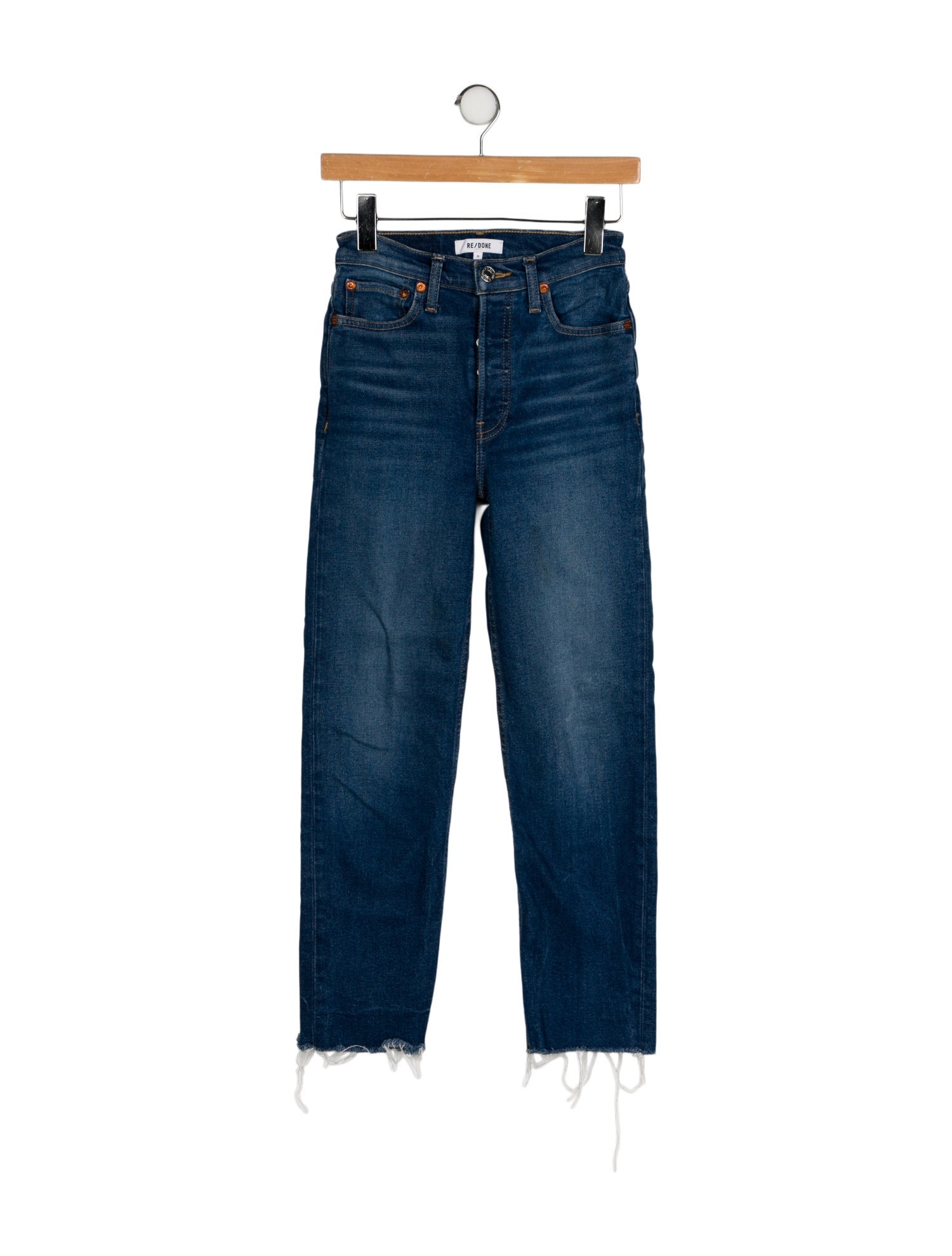 RE/DONE High-Rise Straight Leg Jeans