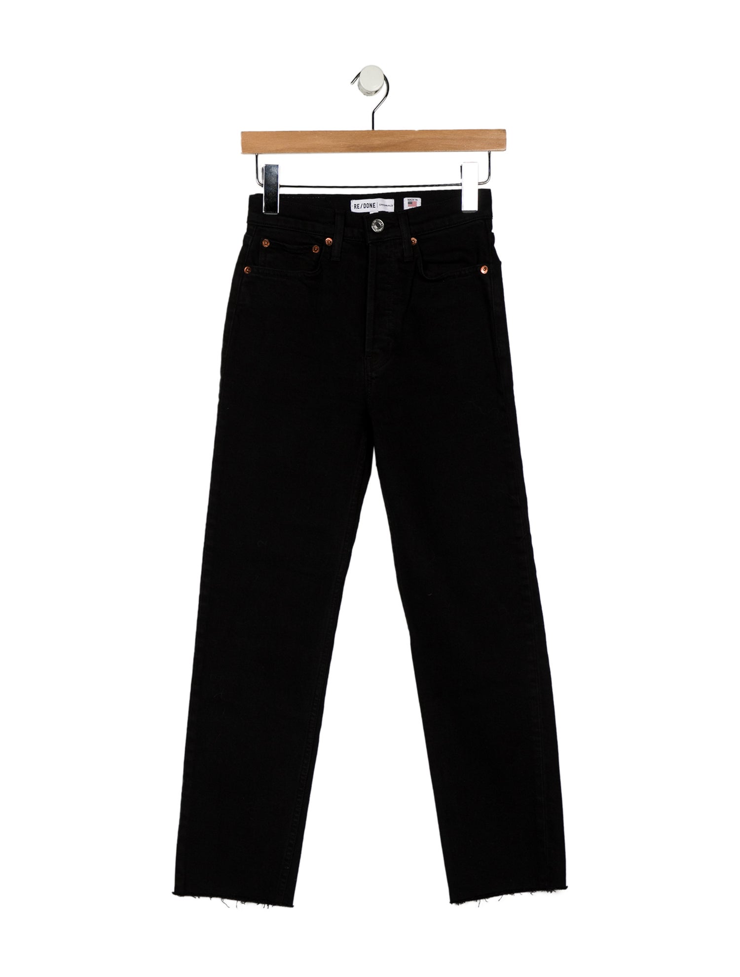 RE/DONE Mid-Rise Straight Leg Jeans