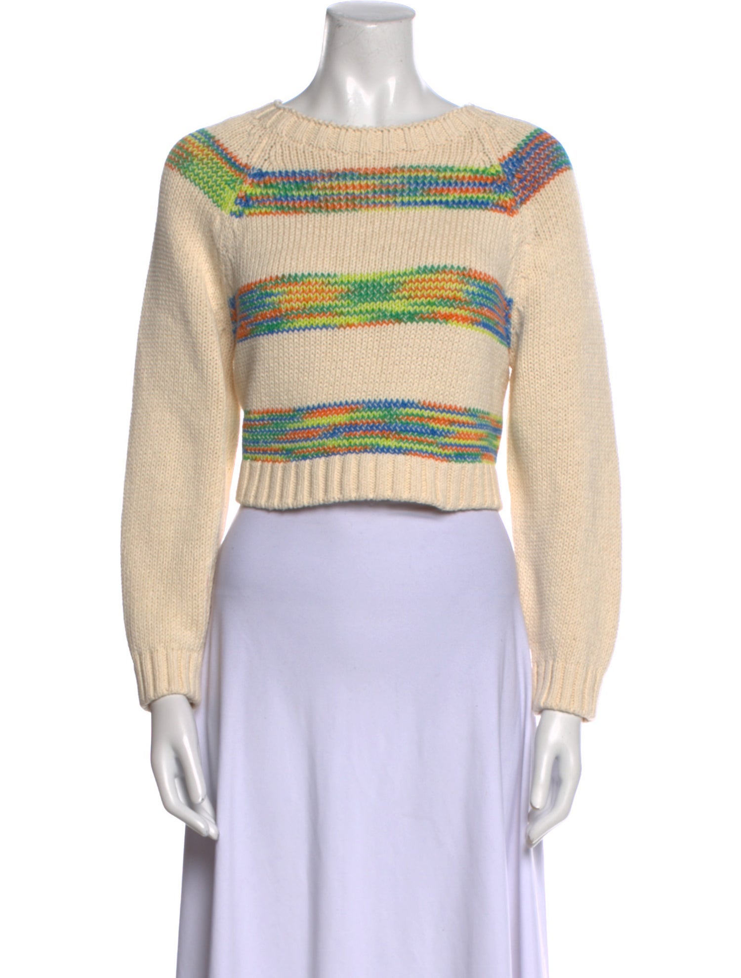 RE/DONE Striped Bateau Neckline Sweater