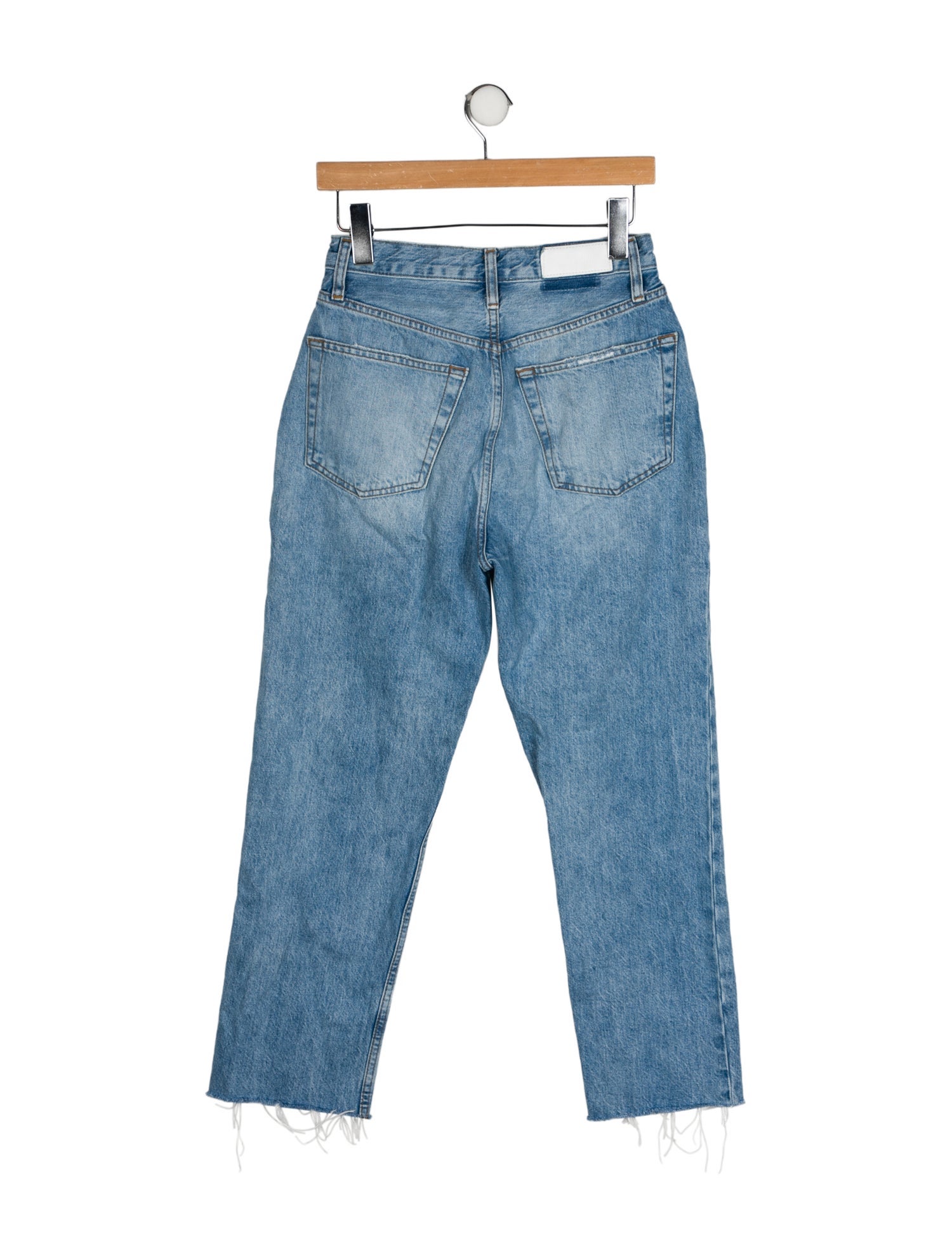RE/DONE High-Rise Straight Leg Jeans