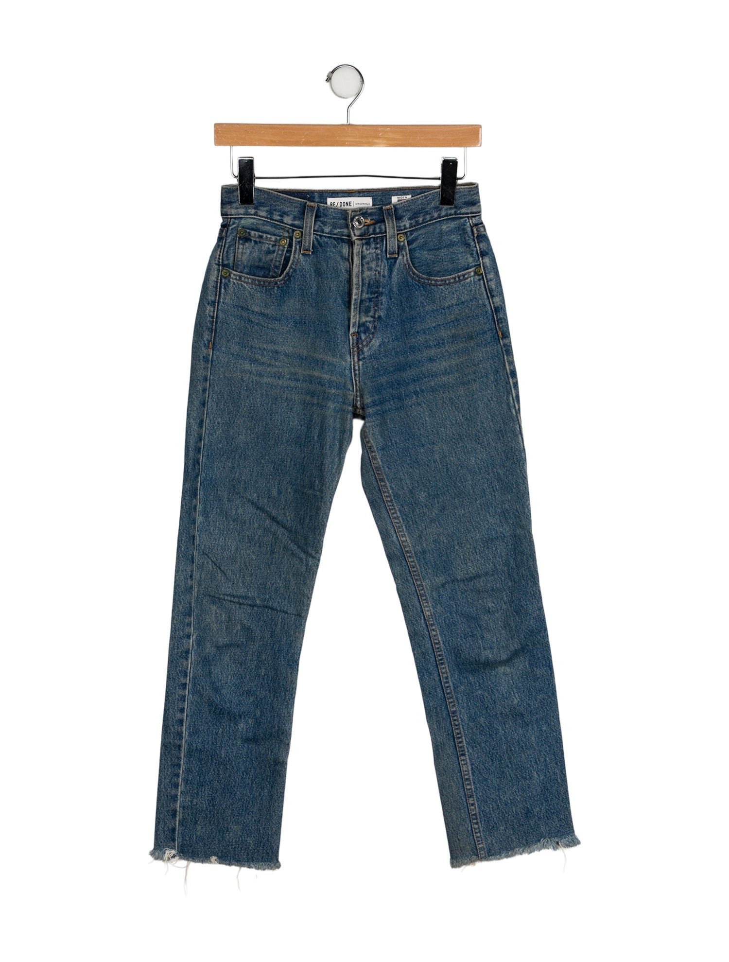 RE/DONE Mid-Rise Straight Leg Jeans
