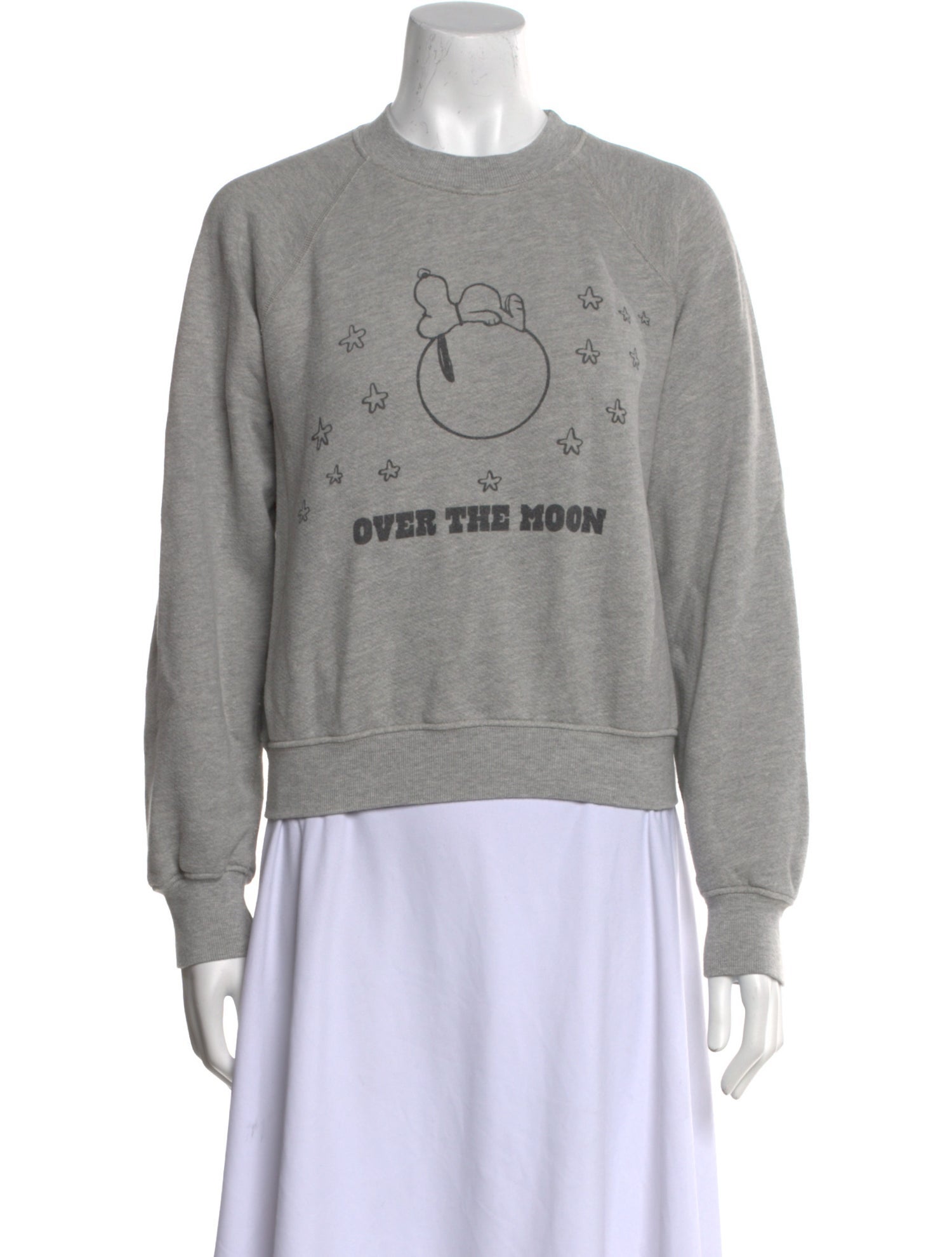 RE/DONE Graphic Print Crew Neck Sweatshirt