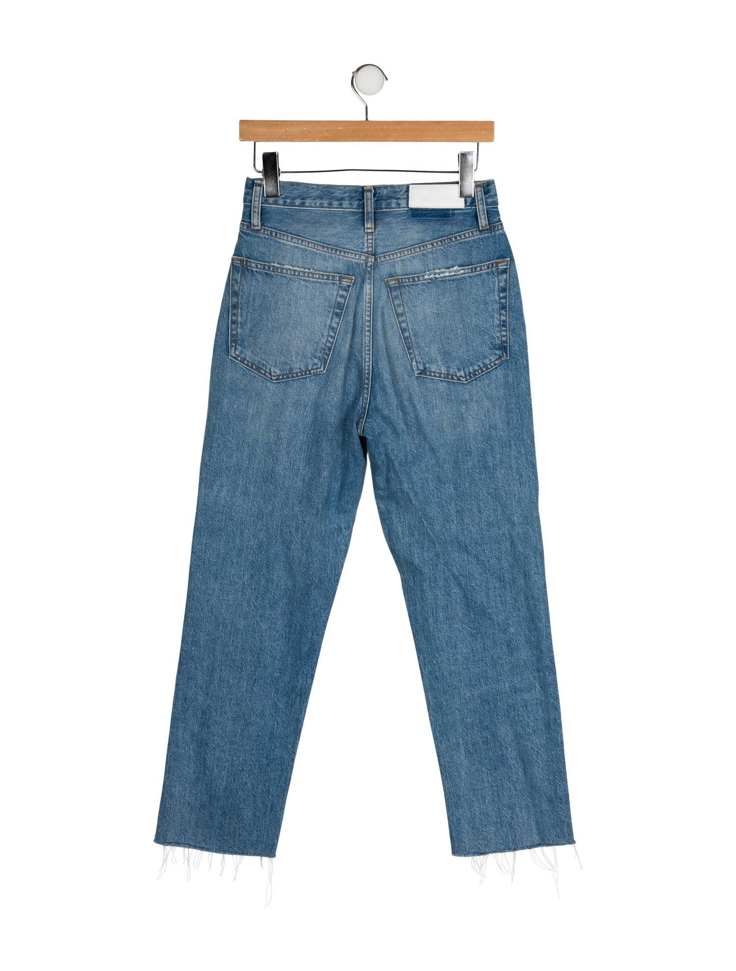 RE/DONE High-Rise Straight Leg Jeans