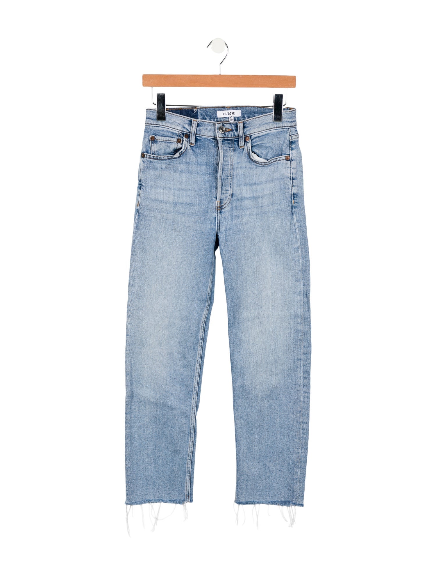 RE/DONE Mid-Rise Straight Leg Jeans