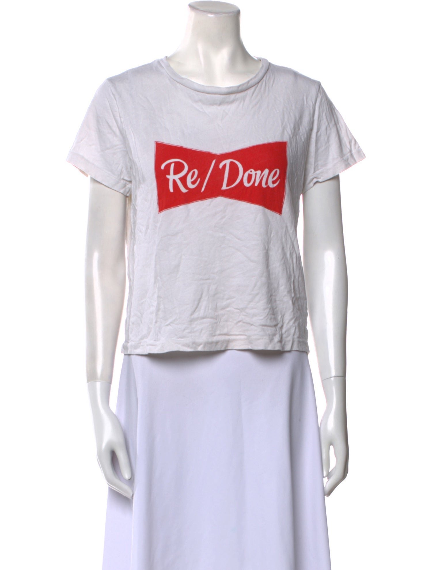 RE/DONE Graphic Print Crew Neck T-Shirt