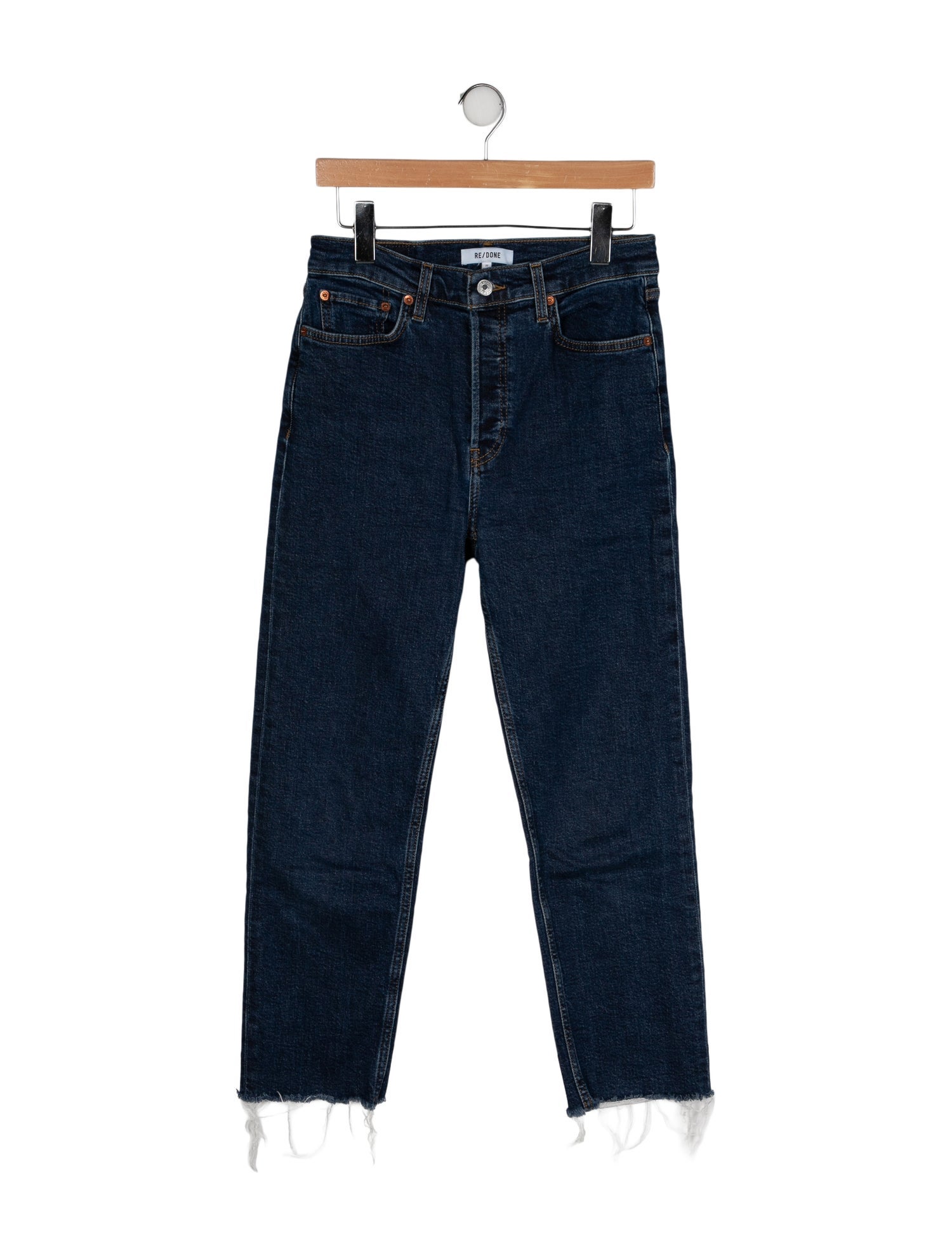 RE/DONE High-Rise Straight Leg Jeans