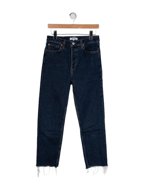 RE/DONE High-Rise Straight Leg Jeans