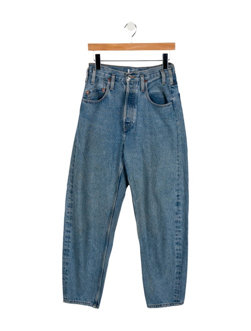 RE/DONE High-Rise Straight Leg Jeans