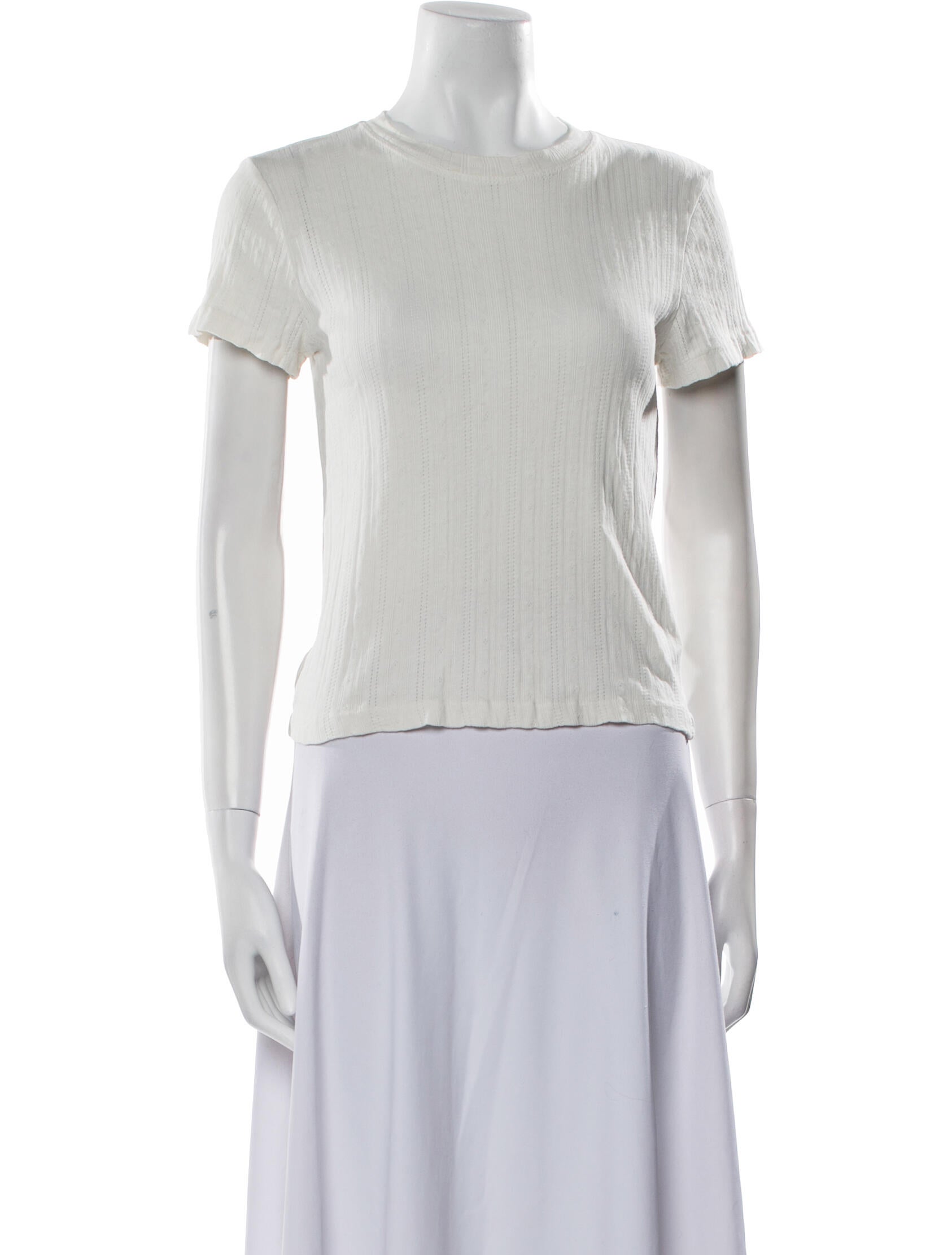 RE/DONE Mock Neck Short Sleeve T-Shirt