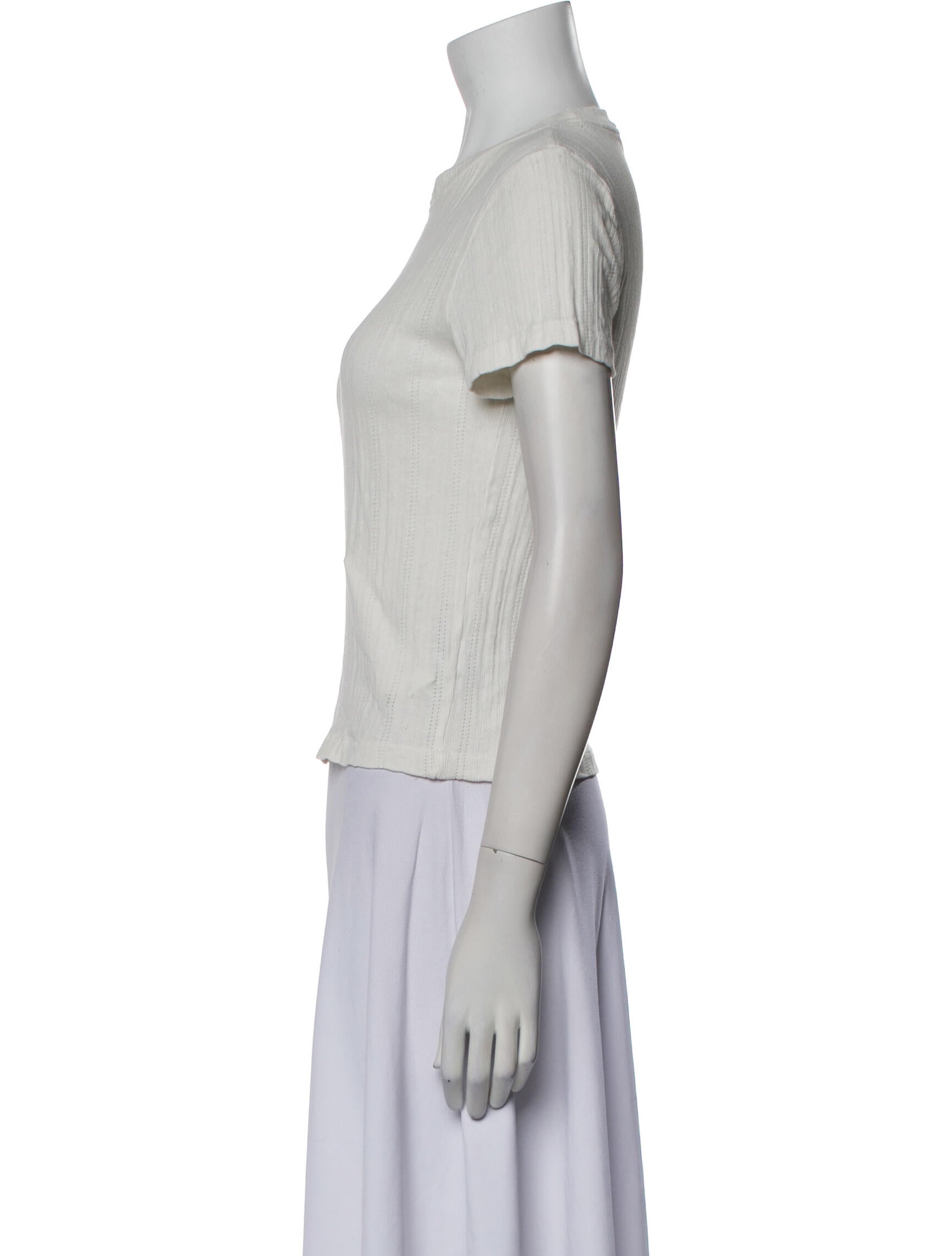 RE/DONE Mock Neck Short Sleeve T-Shirt