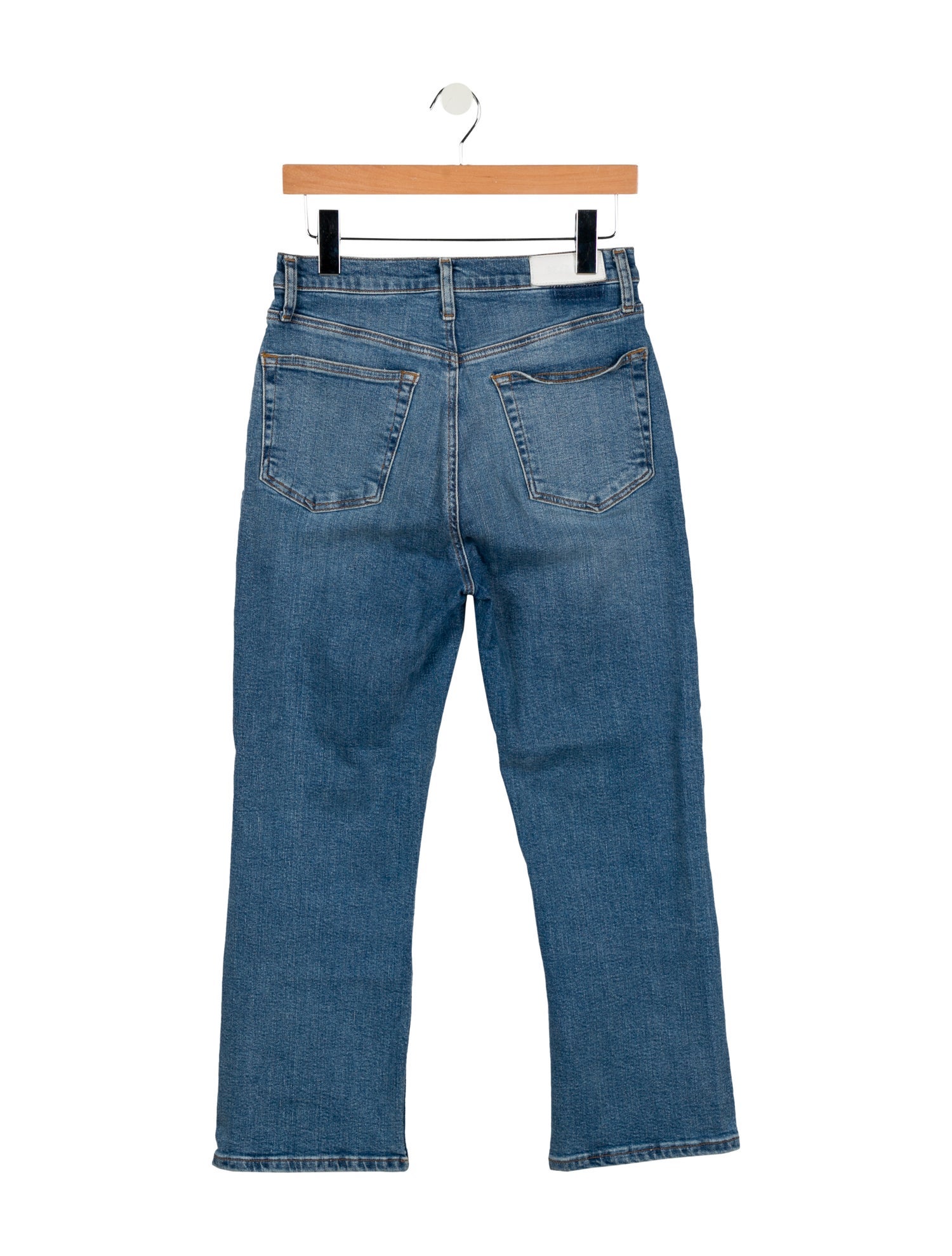 RE/DONE High-Rise Straight Leg Jeans