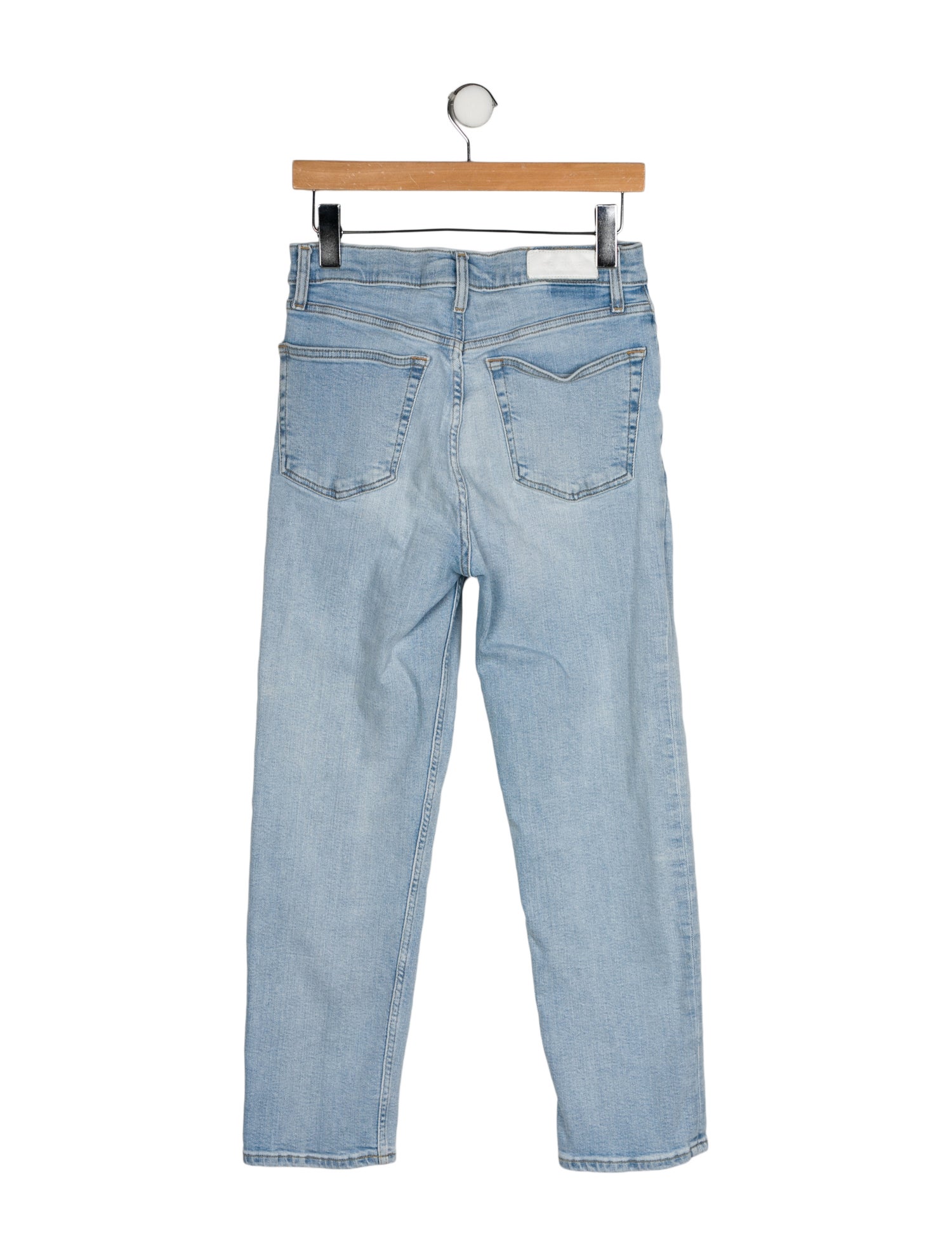 RE/DONE High-Rise Straight Leg Jeans