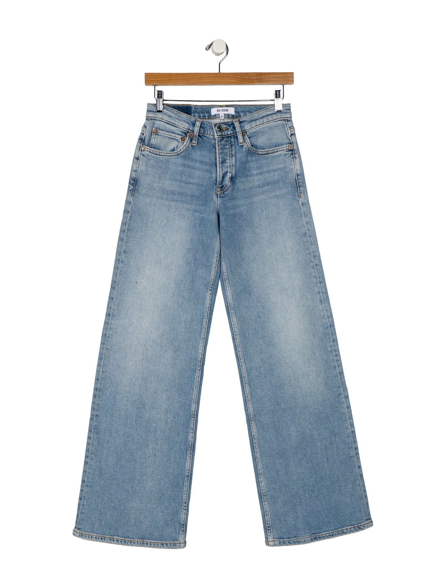 RE/DONE Mid-Rise Wide Leg Jeans