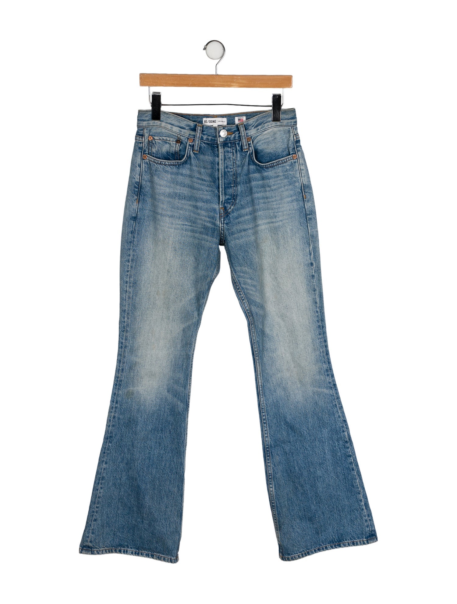 RE/DONE Mid-Rise Wide Leg Jeans