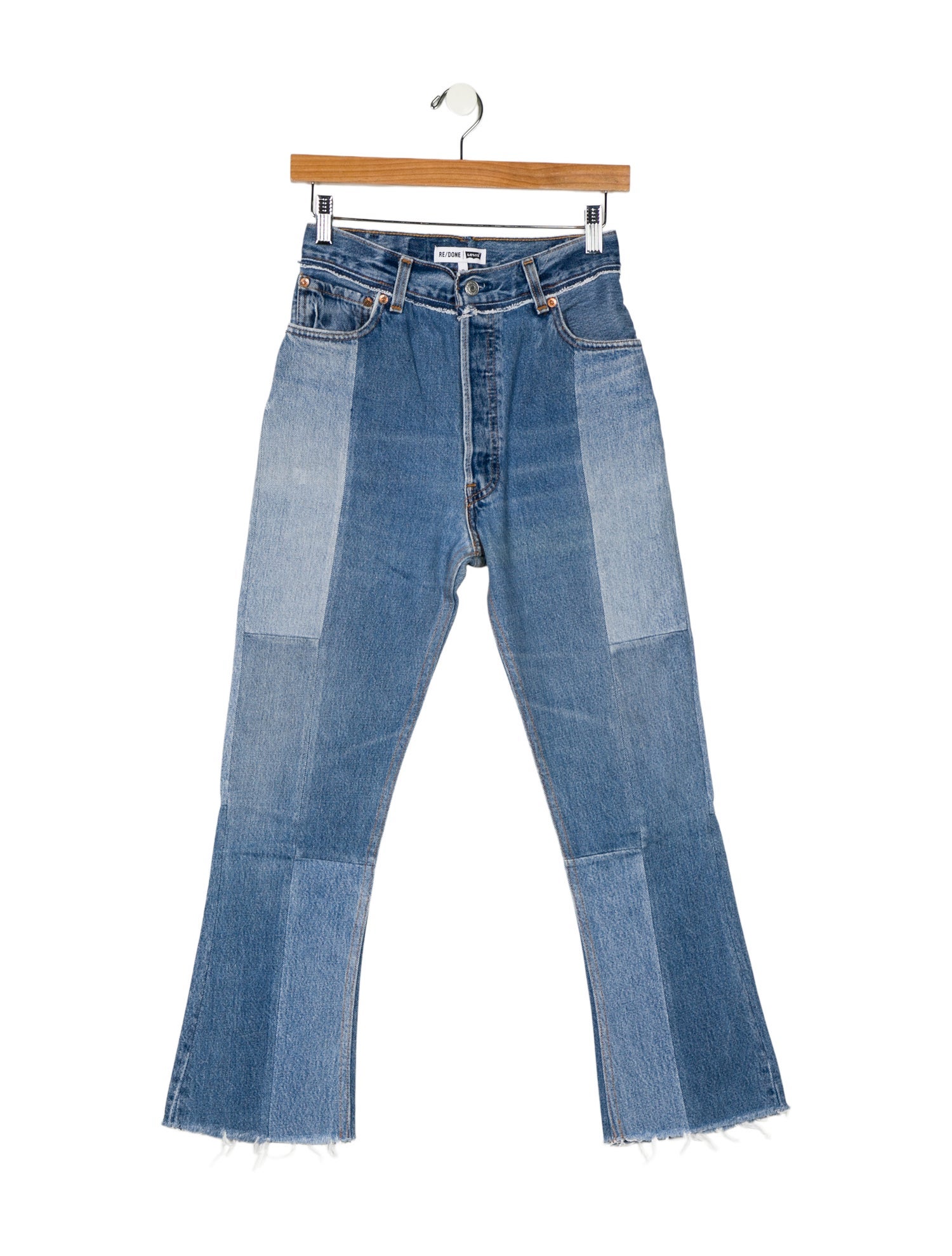 RE/DONE High-Rise Straight Leg Jeans