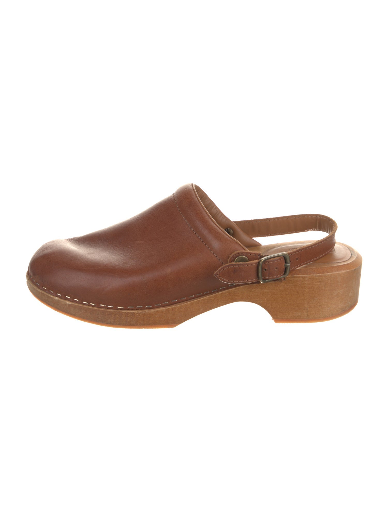 RE/DONE Leather Slingback Flats