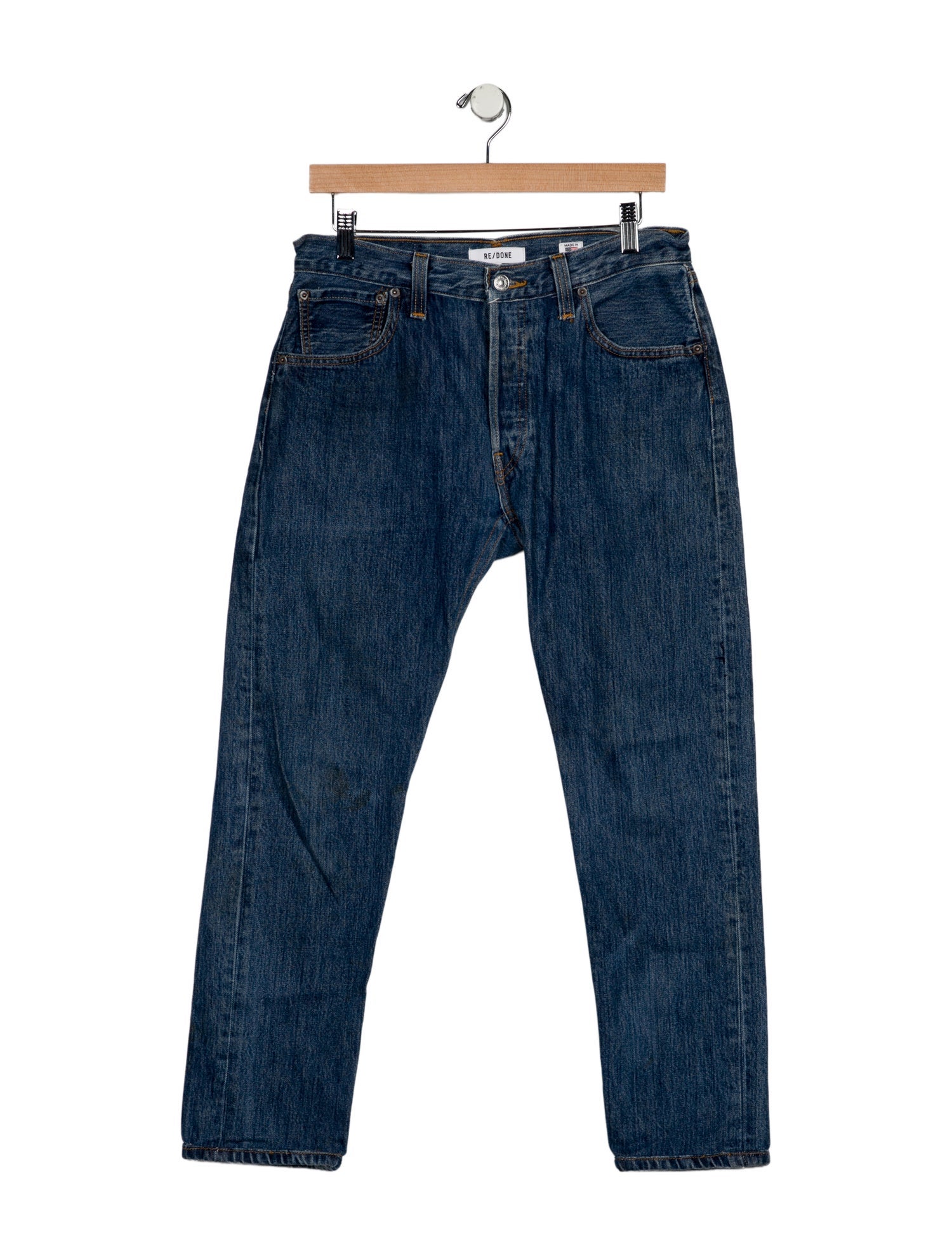RE/DONE Mid-Rise Straight Leg Jeans