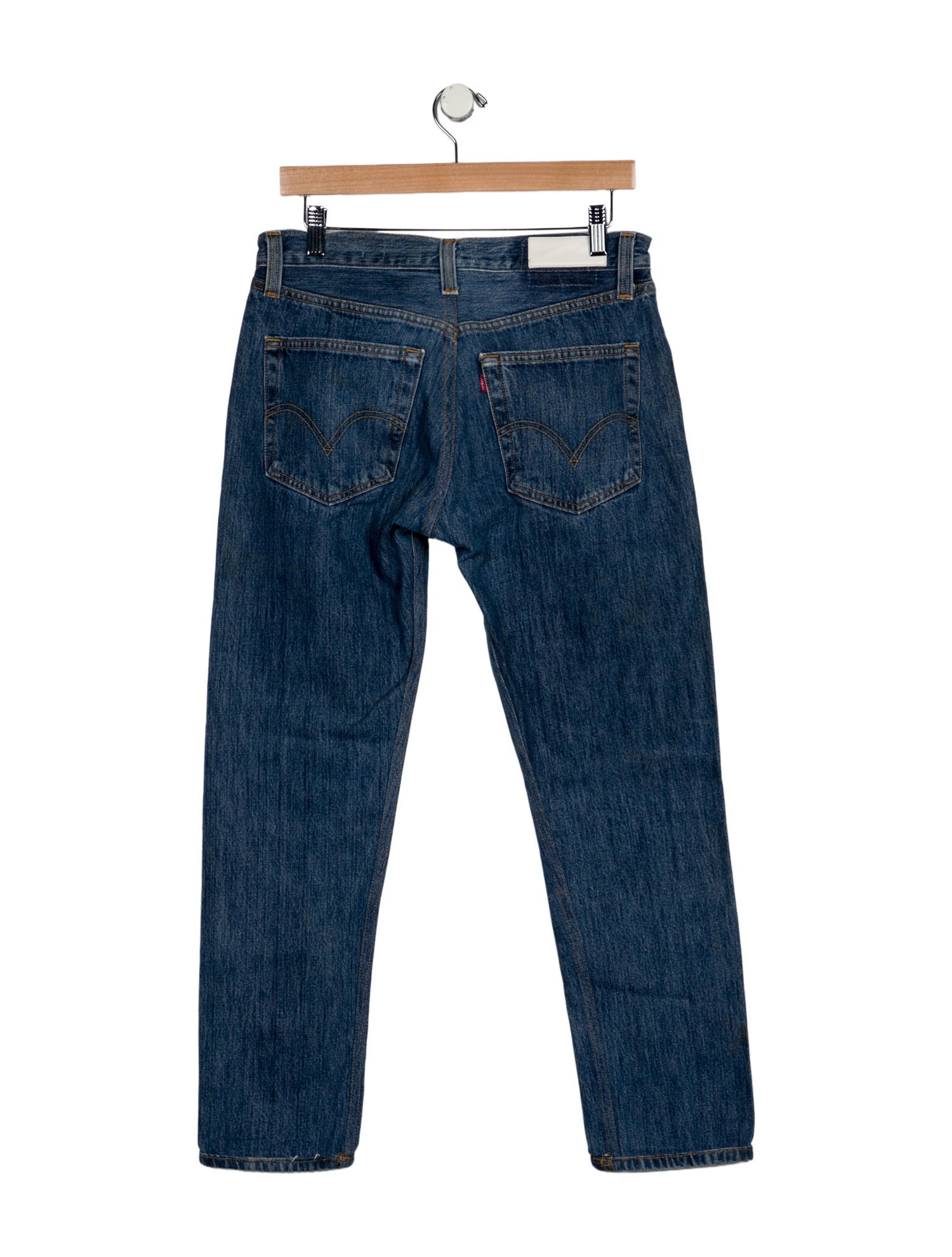 RE/DONE Mid-Rise Straight Leg Jeans