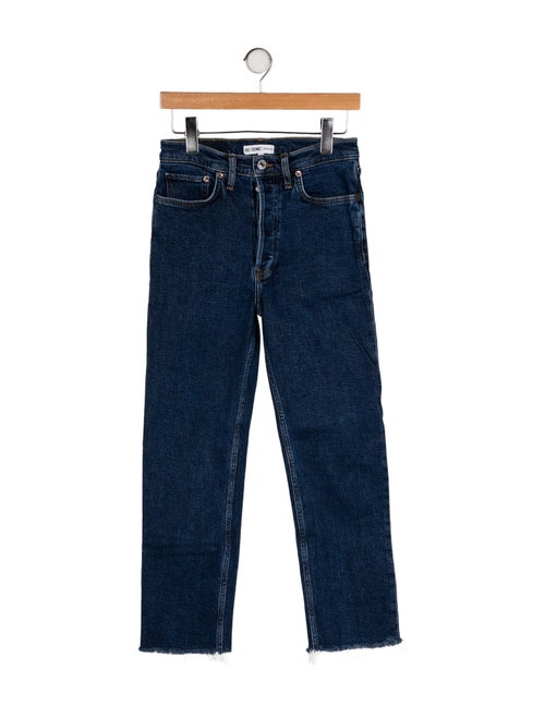 RE/DONE High-Rise Straight Leg Jeans