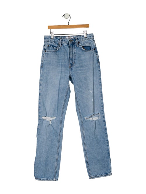 RE/DONE Mid-Rise Straight Leg Jeans
