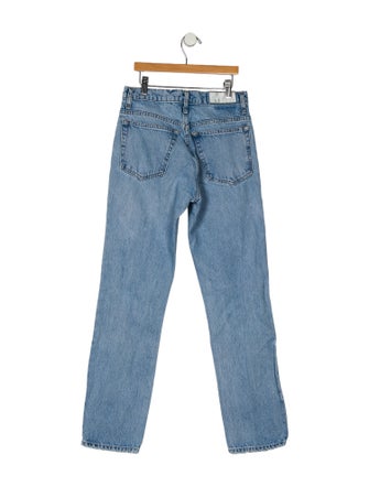 RE/DONE Mid-Rise Straight Leg Jeans