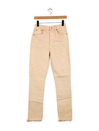 RE/DONE High-Rise Straight Leg Jeans