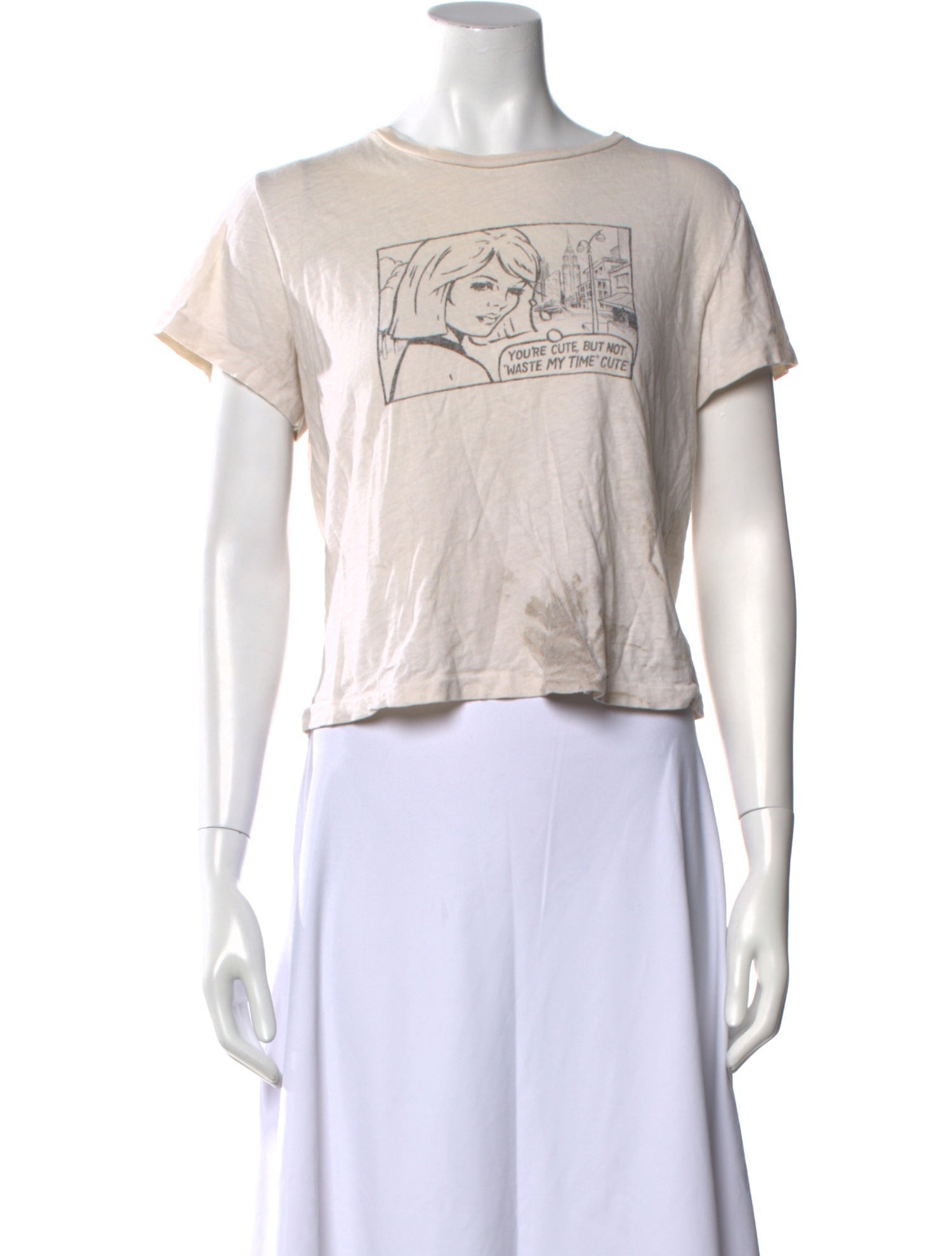 RE/DONE Graphic Print Crew Neck T-Shirt