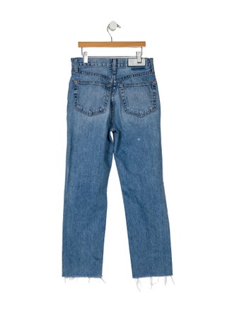 RE/DONE Mid-Rise Straight Leg Jeans