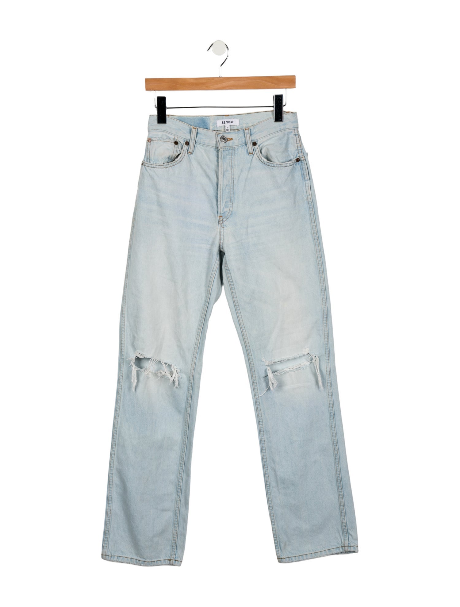 RE/DONE Mid-Rise Straight Leg Jeans