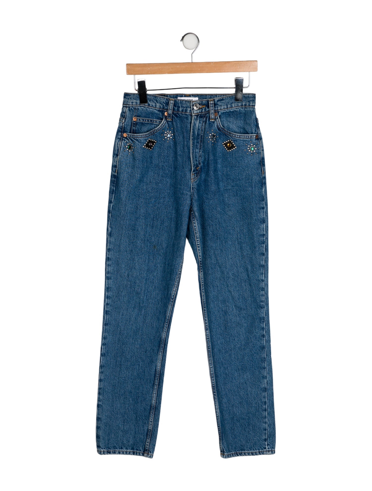 RE/DONE Mid-Rise Straight Leg Jeans