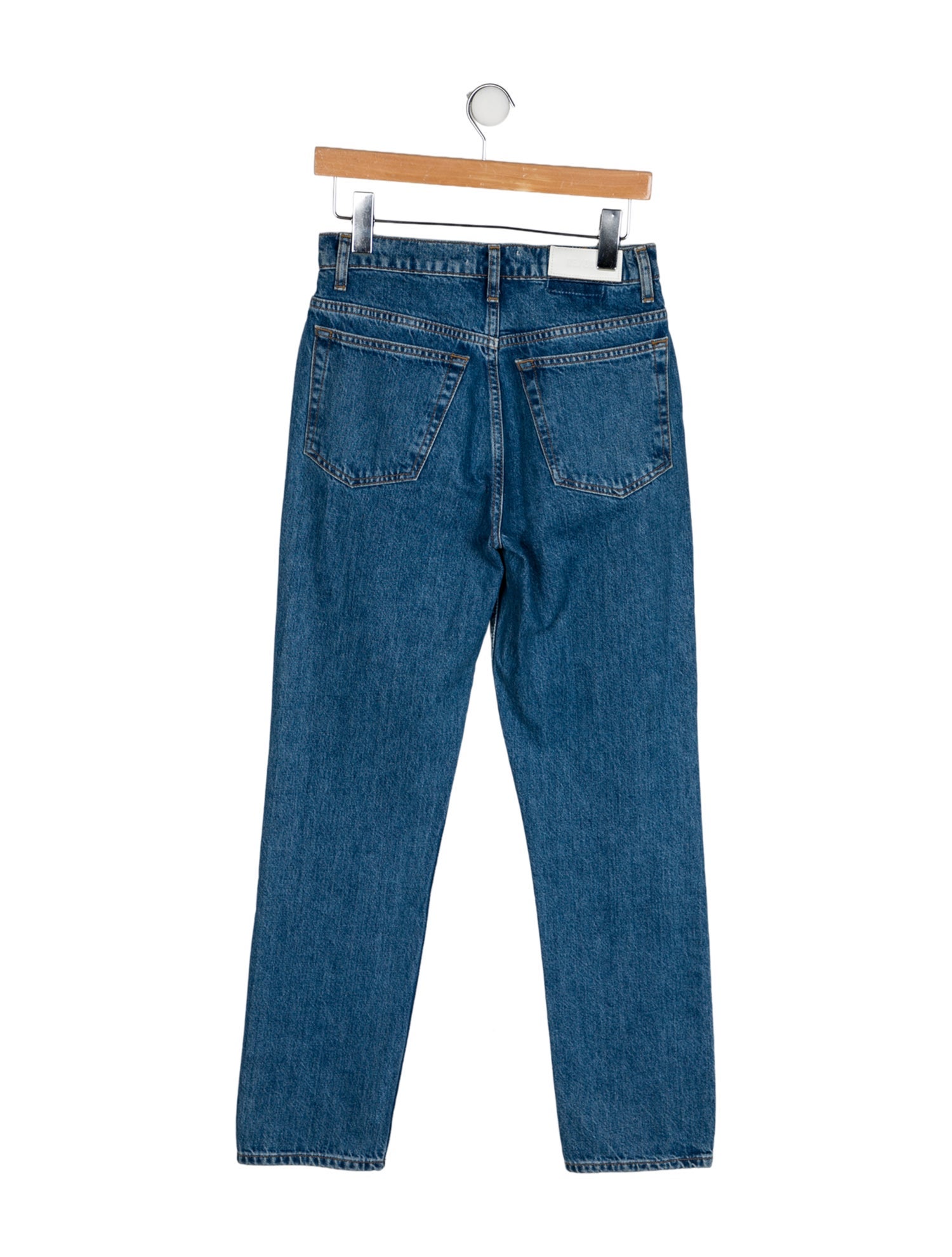 RE/DONE Mid-Rise Straight Leg Jeans