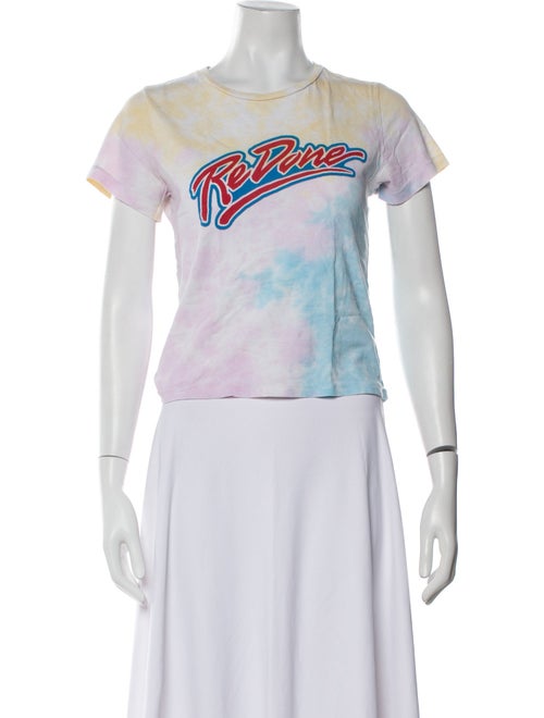 RE/DONE Tie-Dye Print Crew Neck T-Shirt