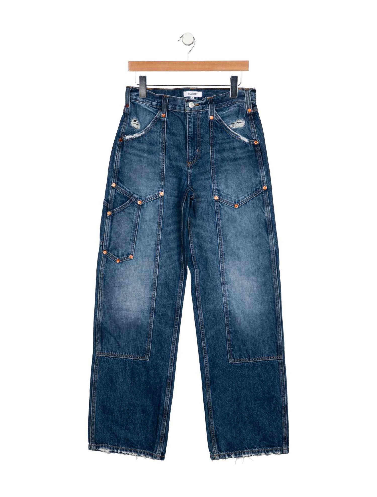 RE/DONE Mid-Rise Wide Leg Jeans