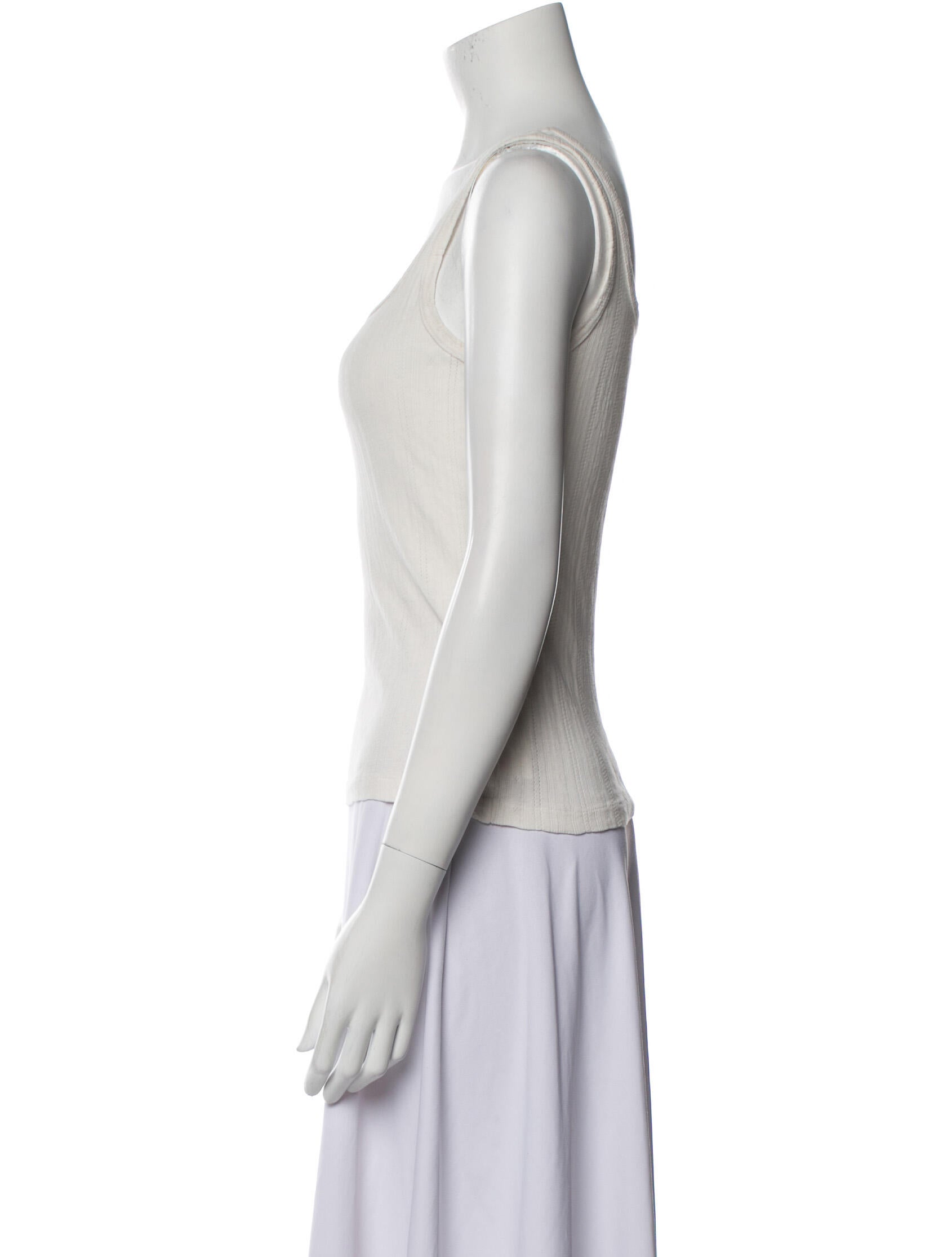 RE/DONE Square Neckline Sleeveless Top