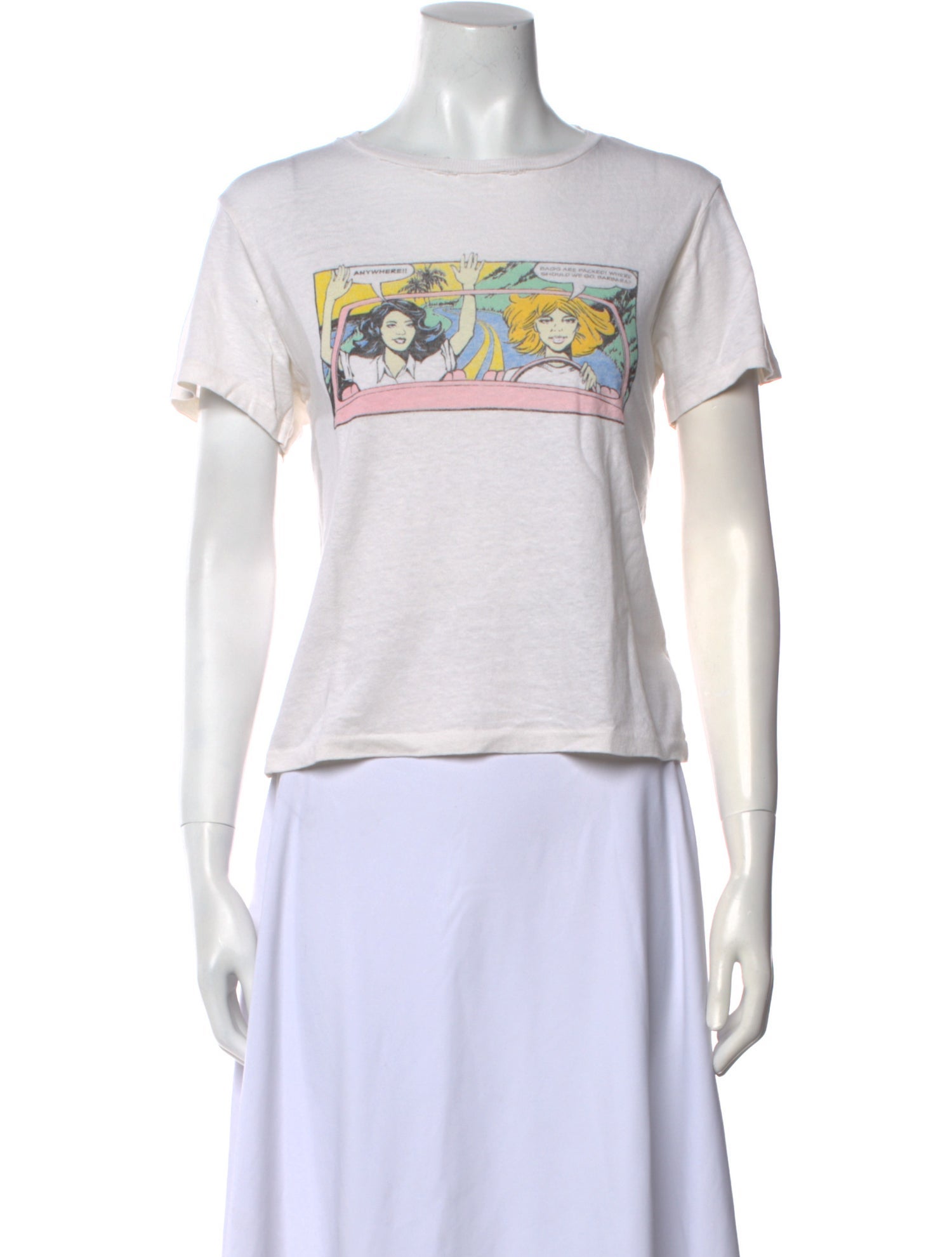 RE/DONE Graphic Print Crew Neck T-Shirt