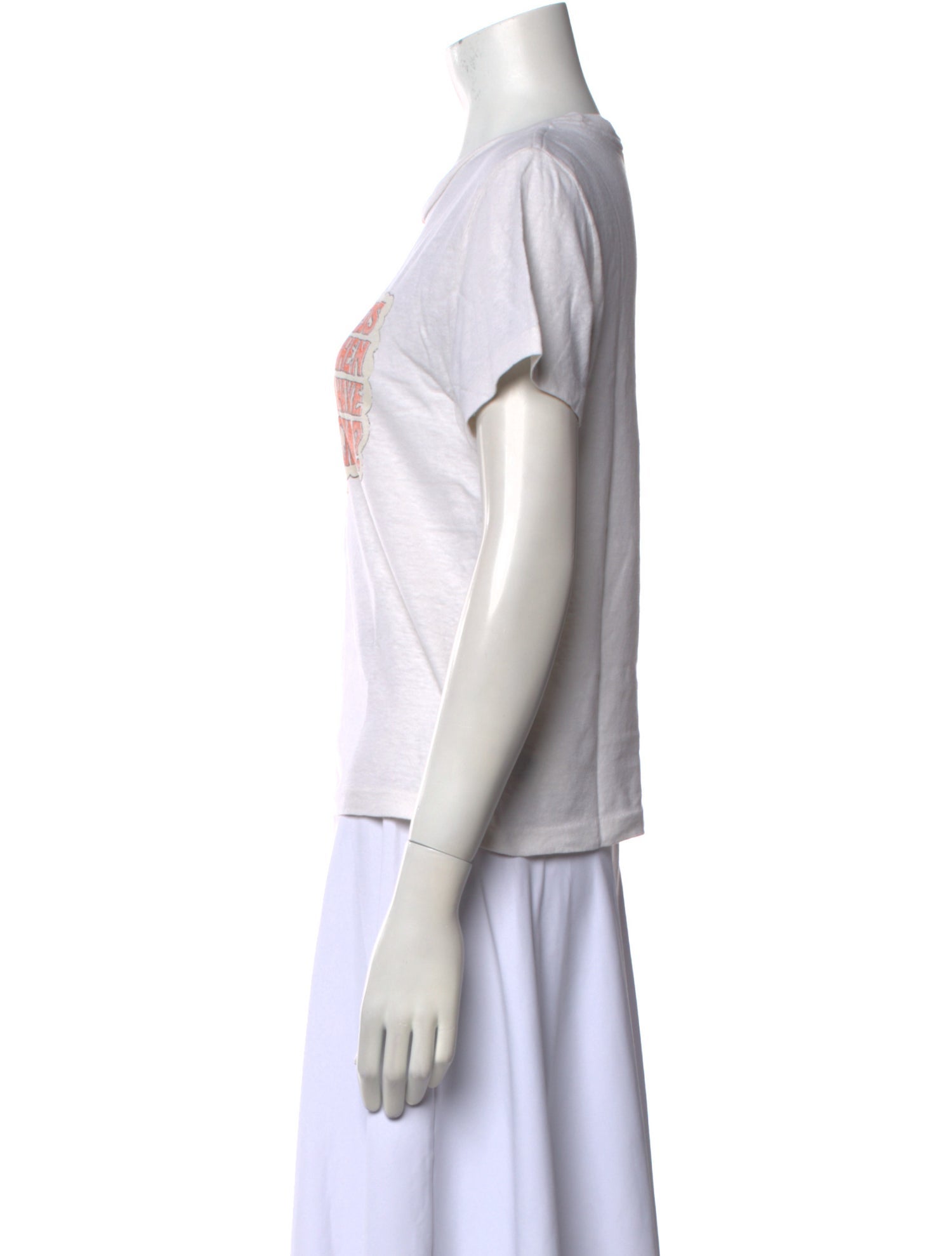 RE/DONE Graphic Print Scoop Neck Sweater