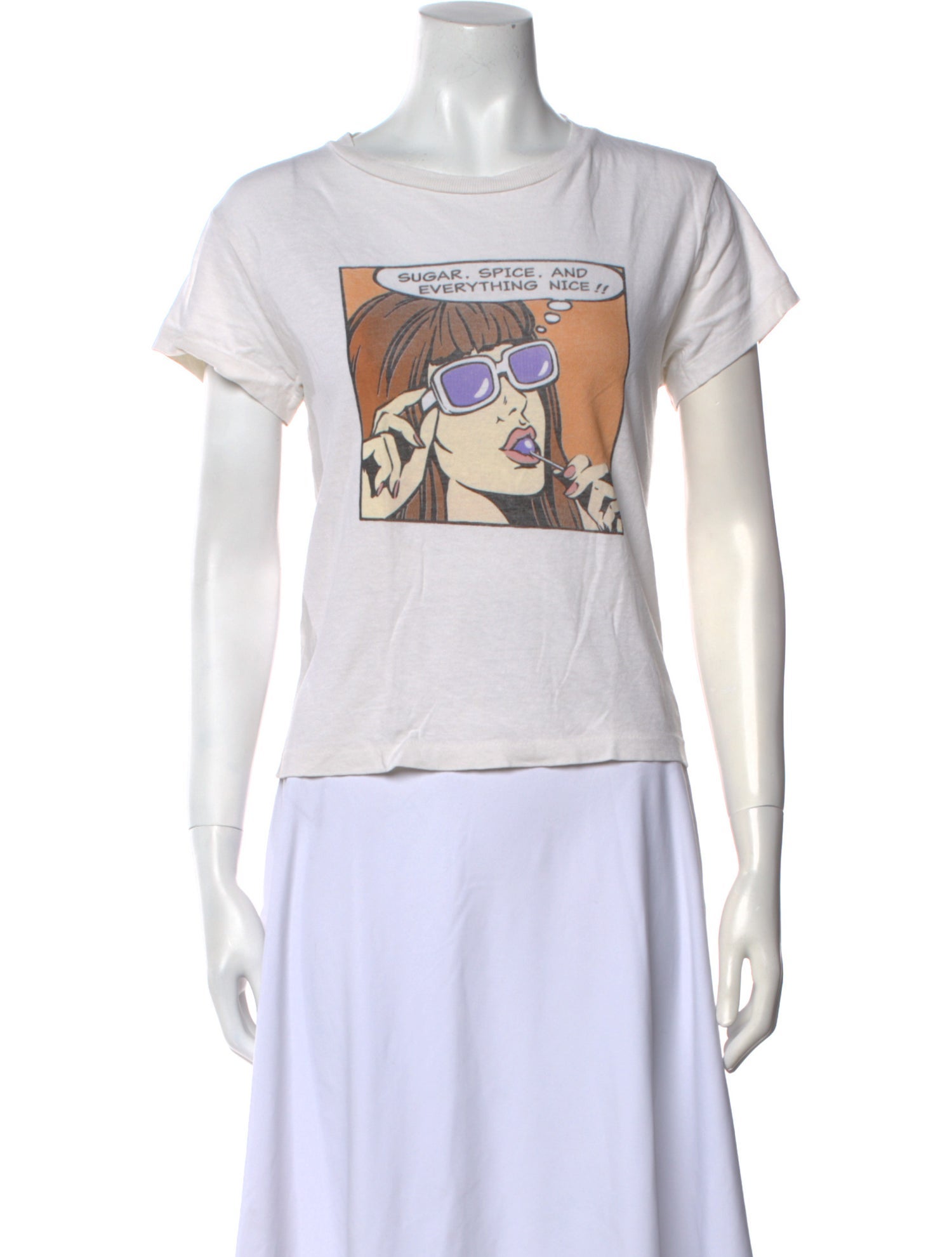 RE/DONE Graphic Print Crew Neck T-Shirt