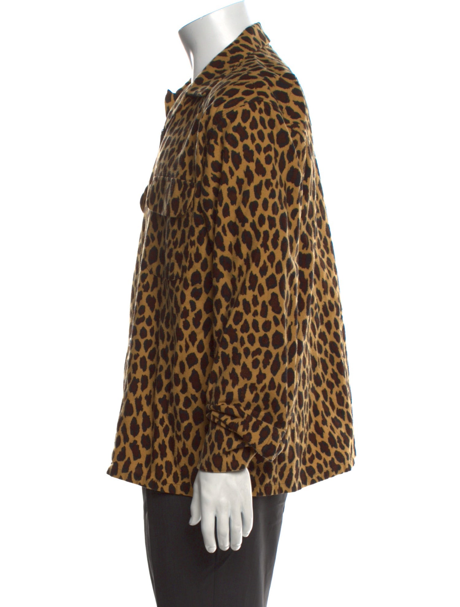 RE/DONE Animal Print Long Sleeve Shirt