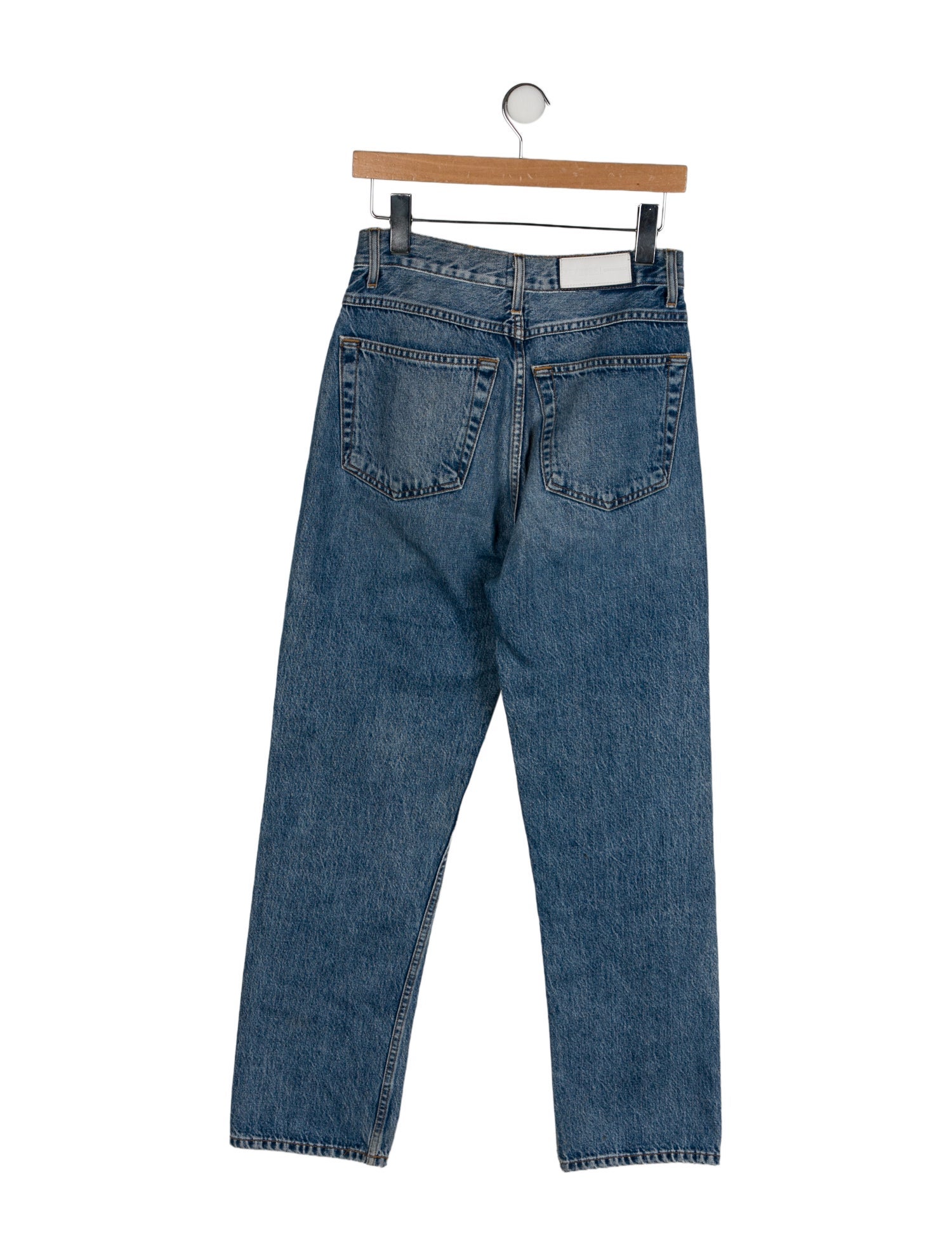 RE/DONE High-Rise Straight Leg Jeans