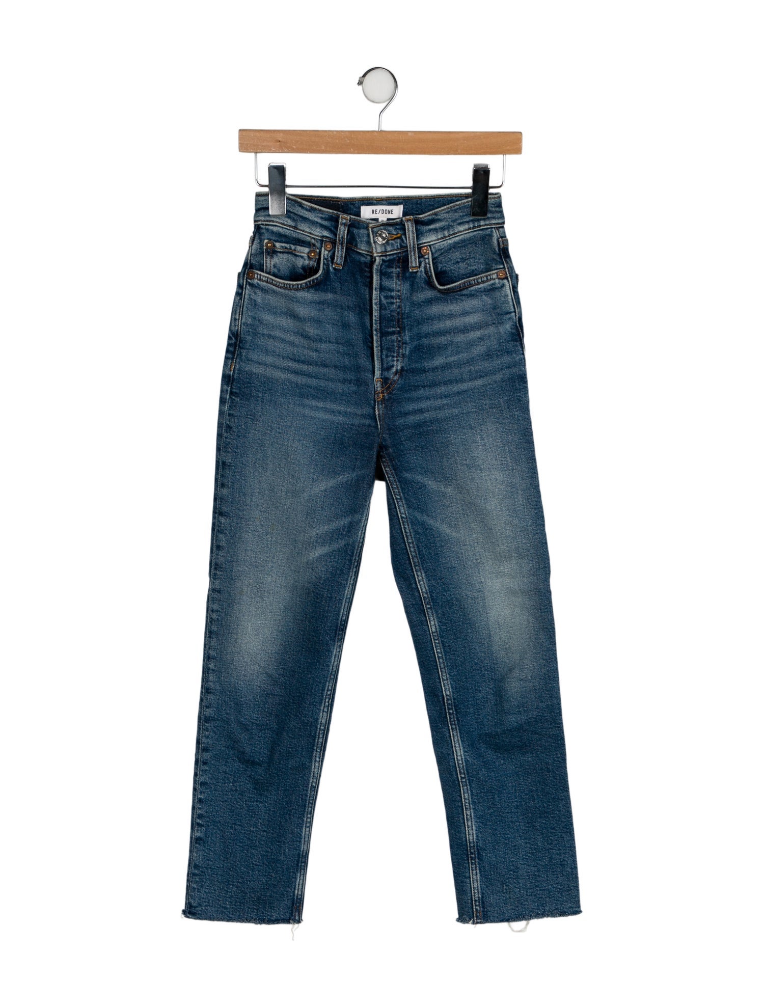 RE/DONE Mid-Rise Straight Leg Jeans