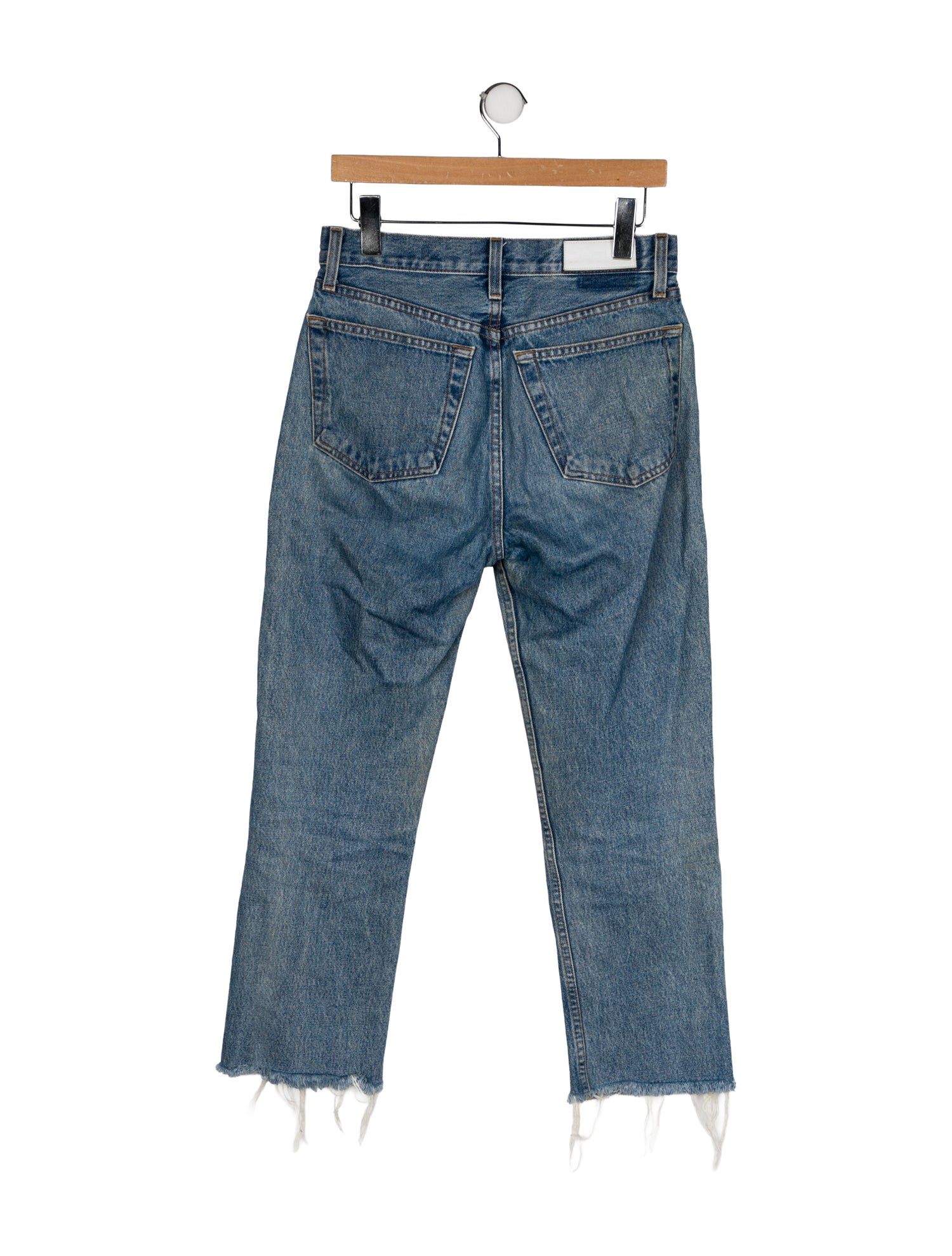 RE/DONE High-Rise Straight Leg Jeans