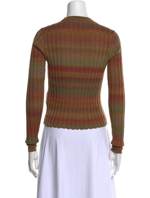 RE/DONE Wool Plaid Print Sweater