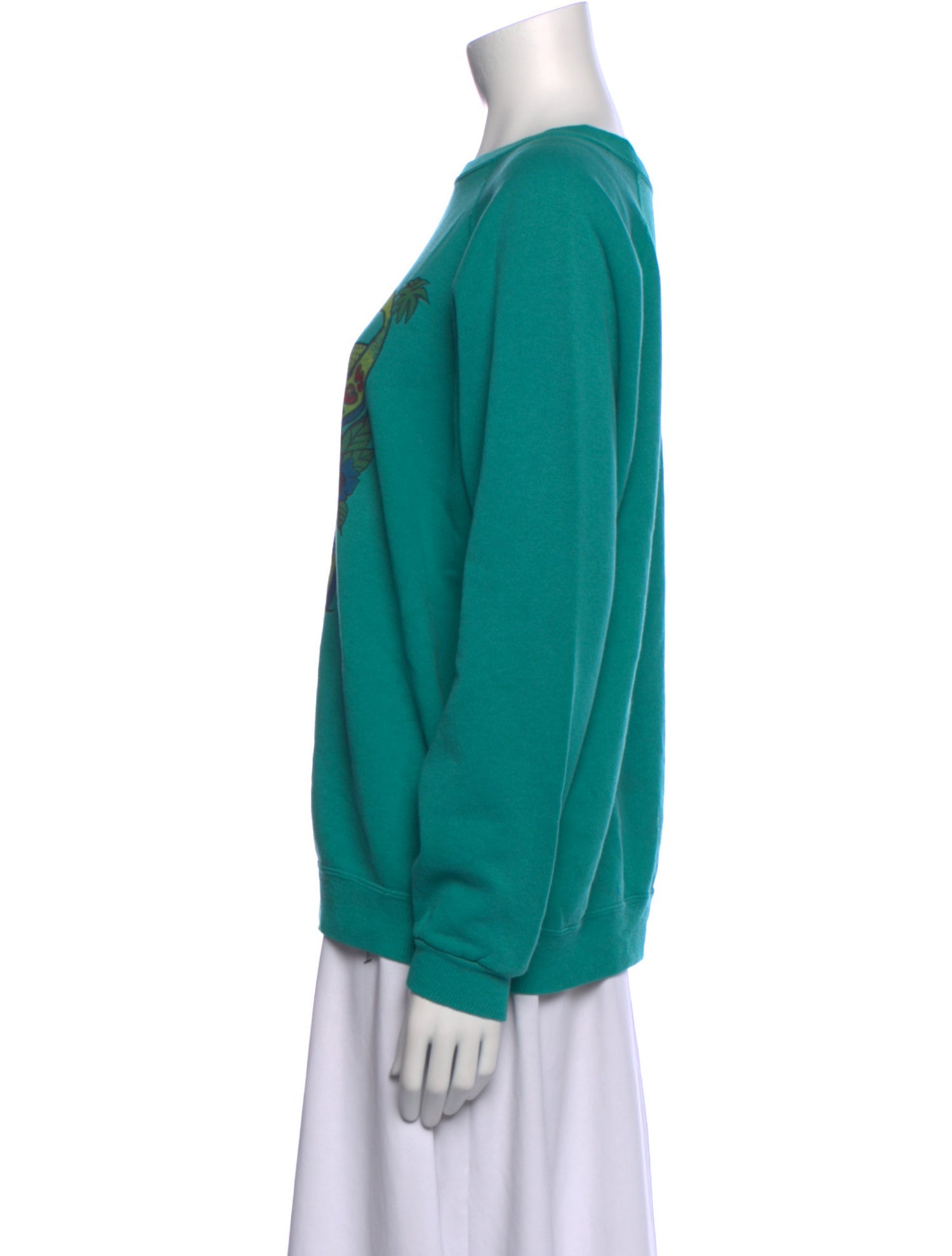 RE/DONE Graphic Print Crew Neck Sweatshirt