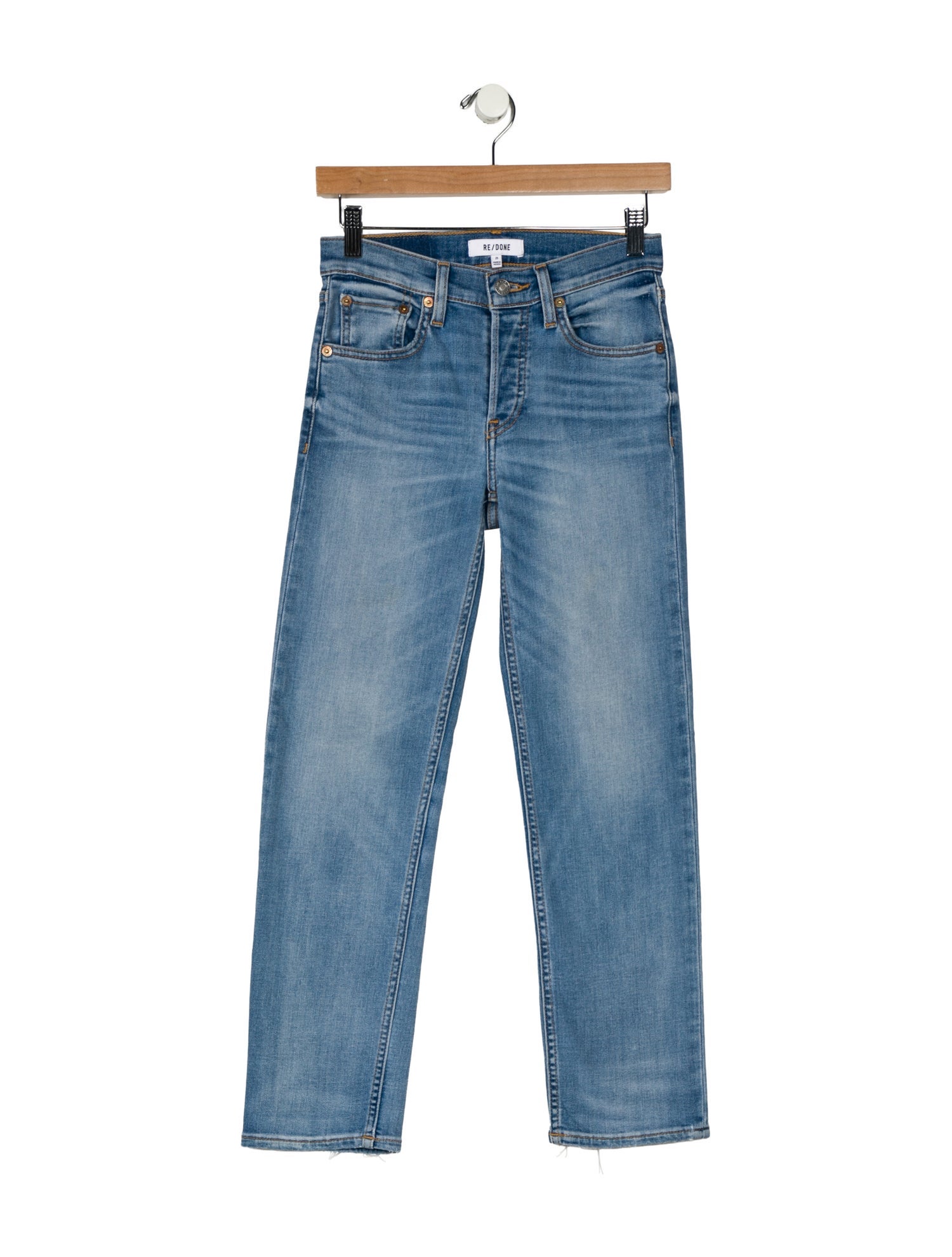 RE/DONE Mid-Rise Straight Leg Jeans