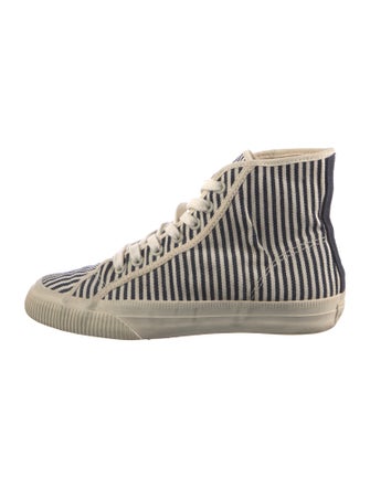 RE/DONE Canvas Striped Sneakers