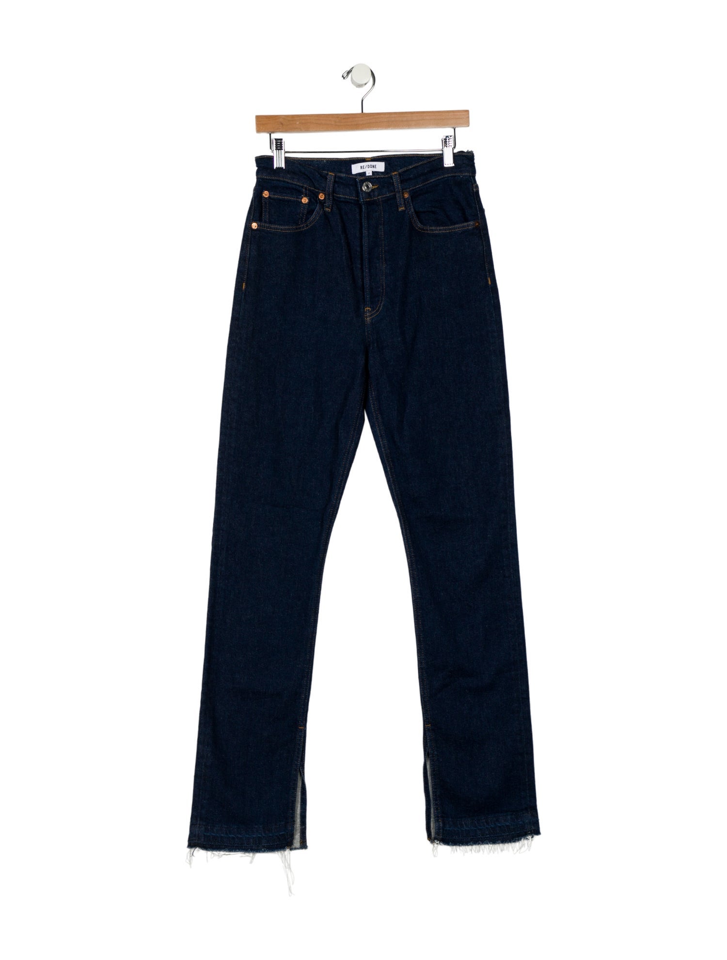RE/DONE High-Rise Straight Leg Jeans