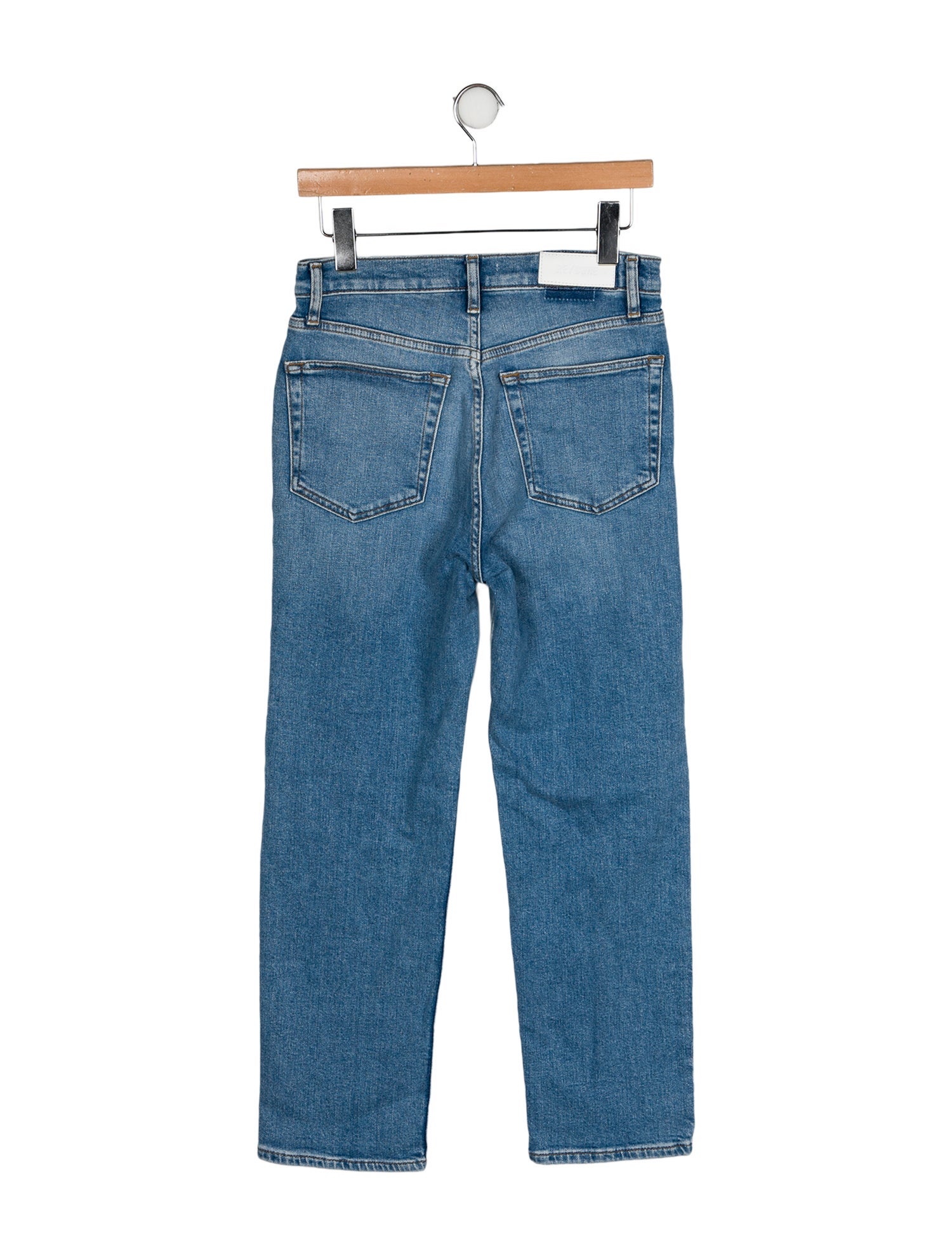 RE/DONE High-Rise Straight Leg Jeans
